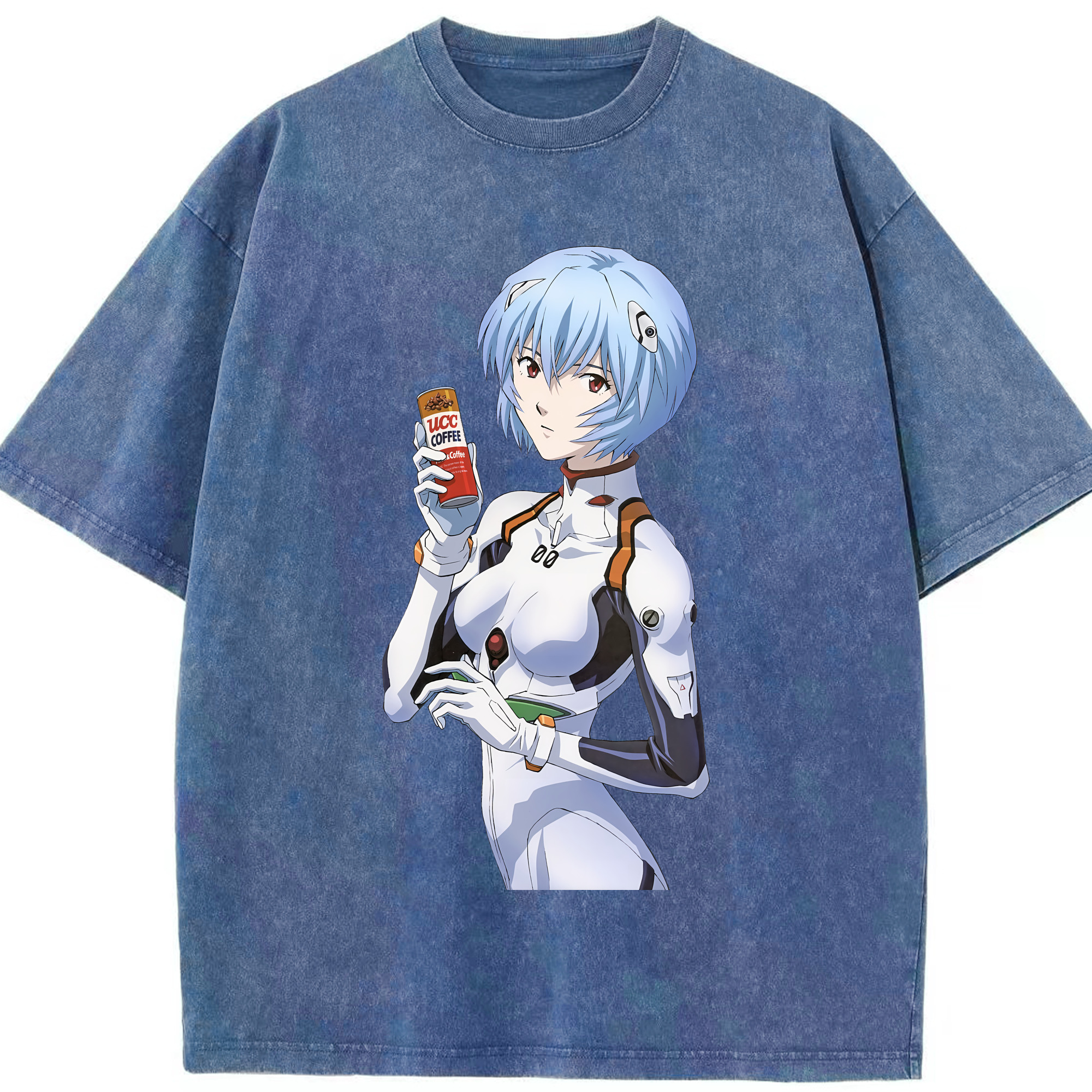 （画像用） EVA 新世紀エヴァンゲリオン 綿100% ヴィンテージ風 半袖Tシャツ（フロントプリント）