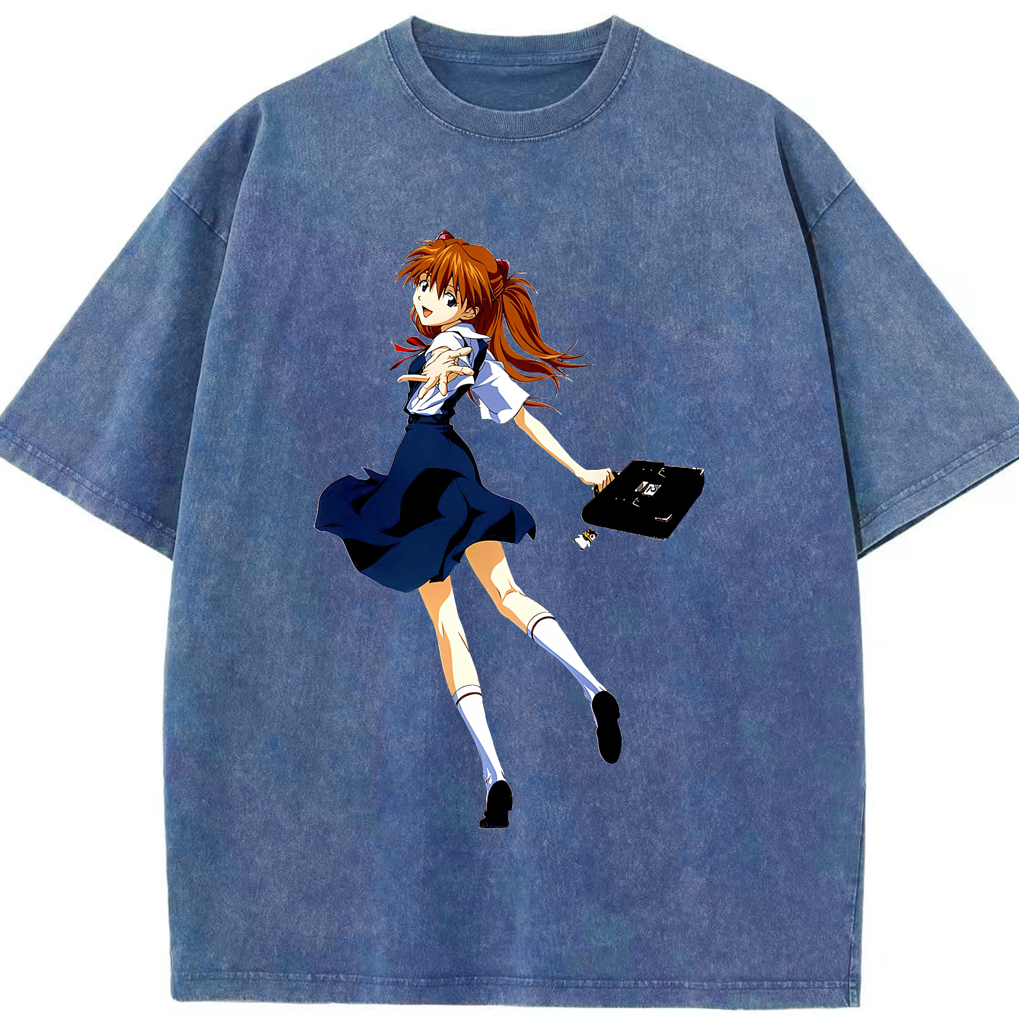 （画像用） EVA 新世紀エヴァンゲリオン 綿100% ヴィンテージ風 半袖Tシャツ（フロントプリント）