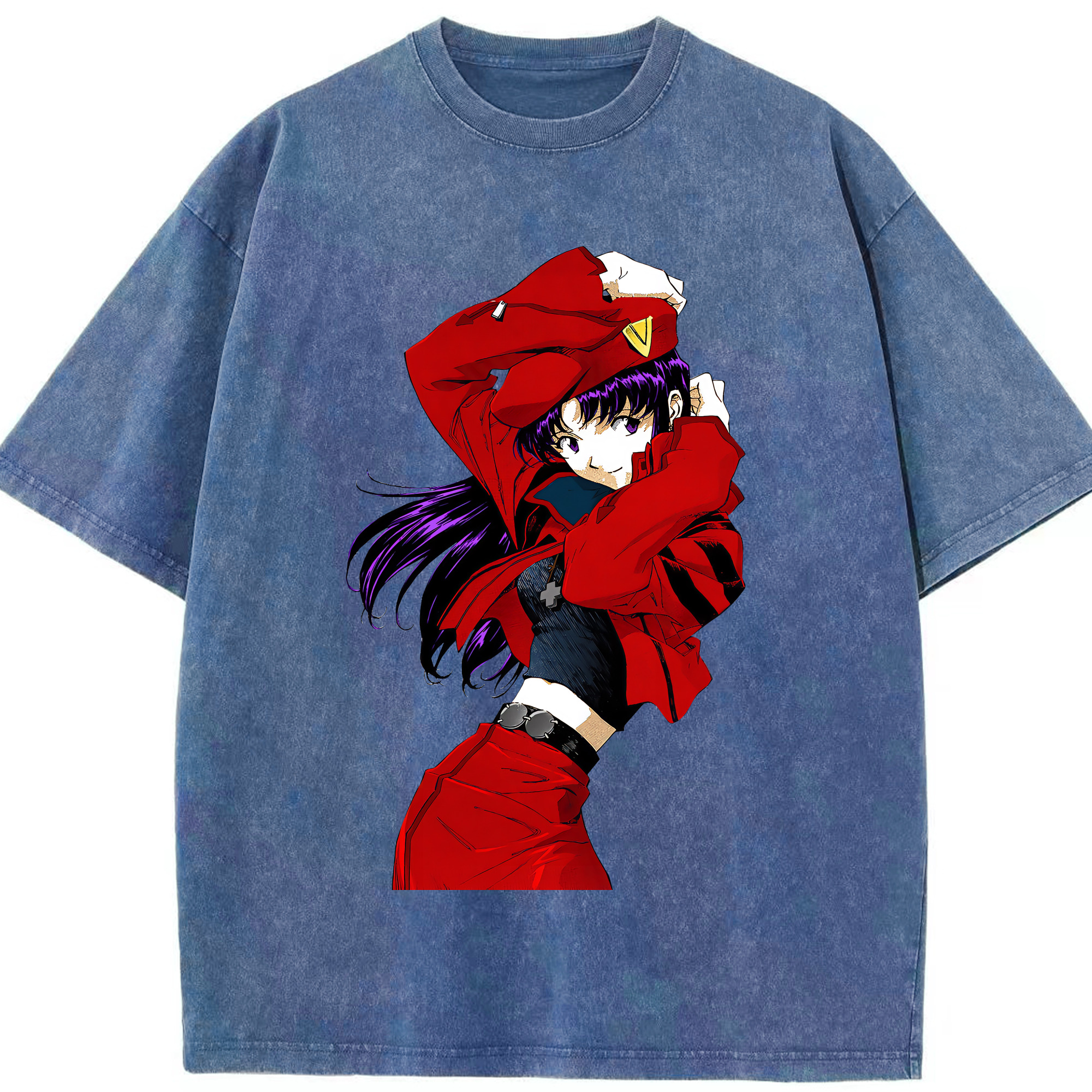 （画像用） EVA 新世紀エヴァンゲリオン 綿100% ヴィンテージ風 半袖Tシャツ（フロントプリント）