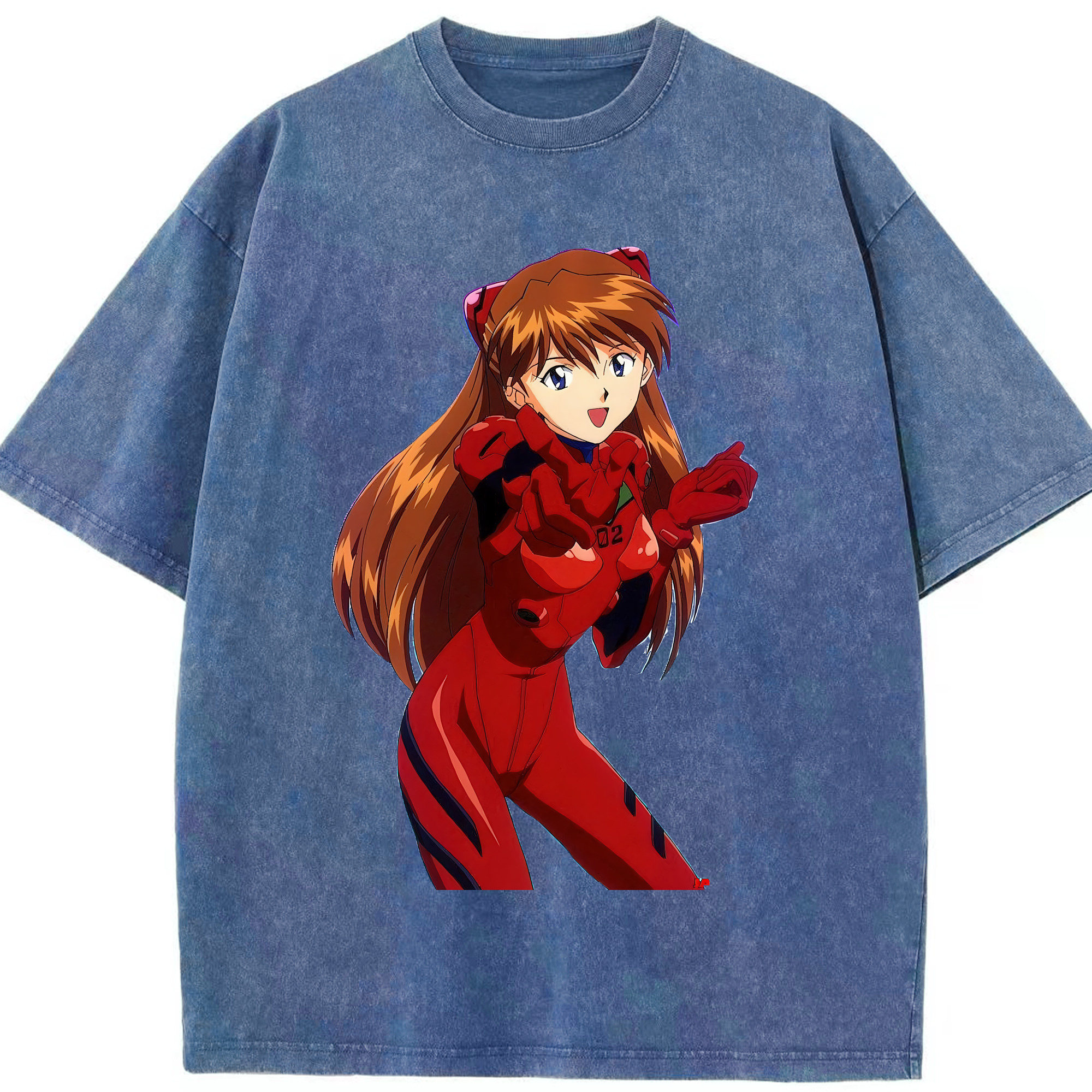 （画像用） EVA 新世紀エヴァンゲリオン 綿100% ヴィンテージ風 半袖Tシャツ（フロントプリント）