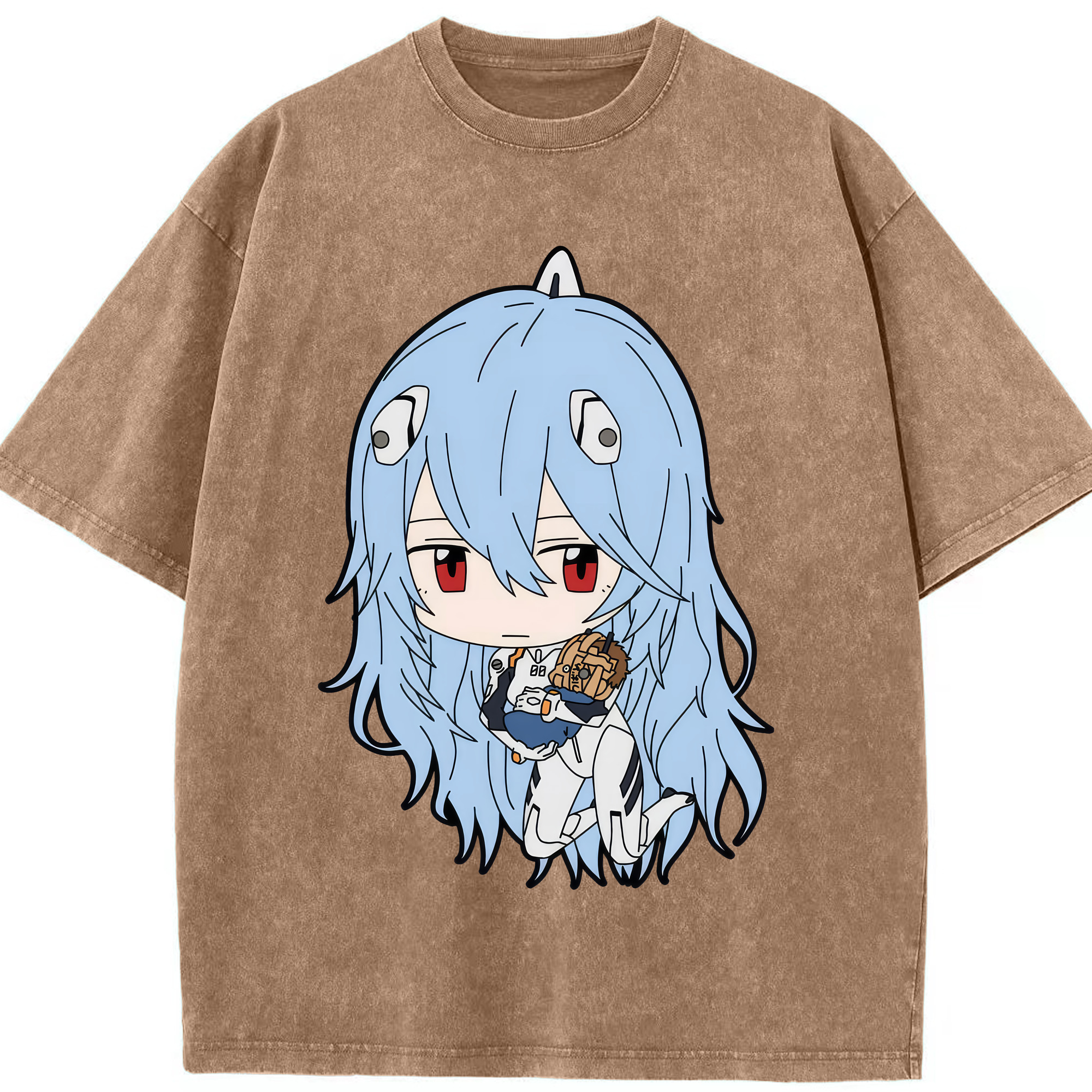 （画像用） EVA 新世紀エヴァンゲリオン 綿100% ヴィンテージ風 半袖Tシャツ（フロントプリント）