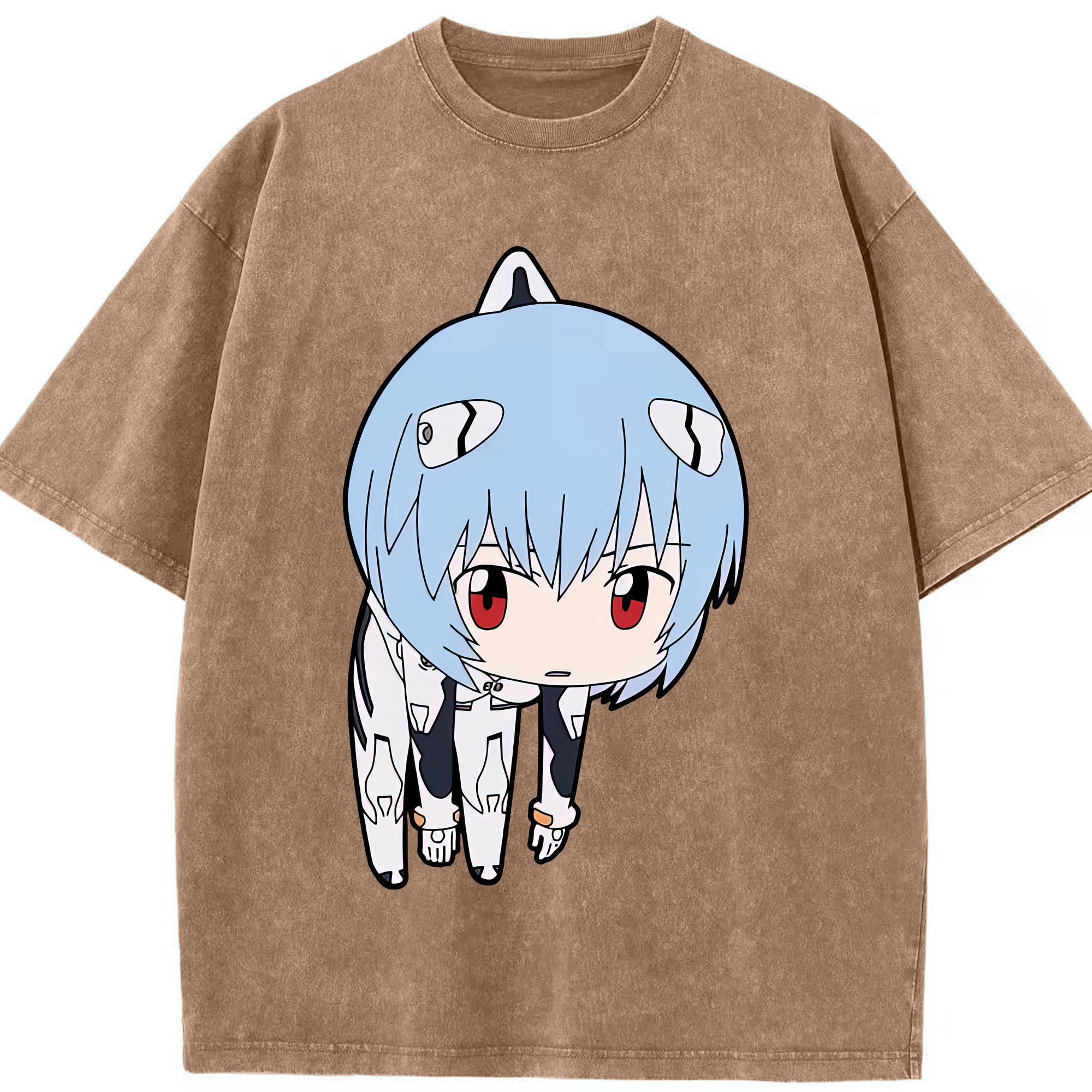 （画像用） EVA 新世紀エヴァンゲリオン 綿100% ヴィンテージ風 半袖Tシャツ（フロントプリント）