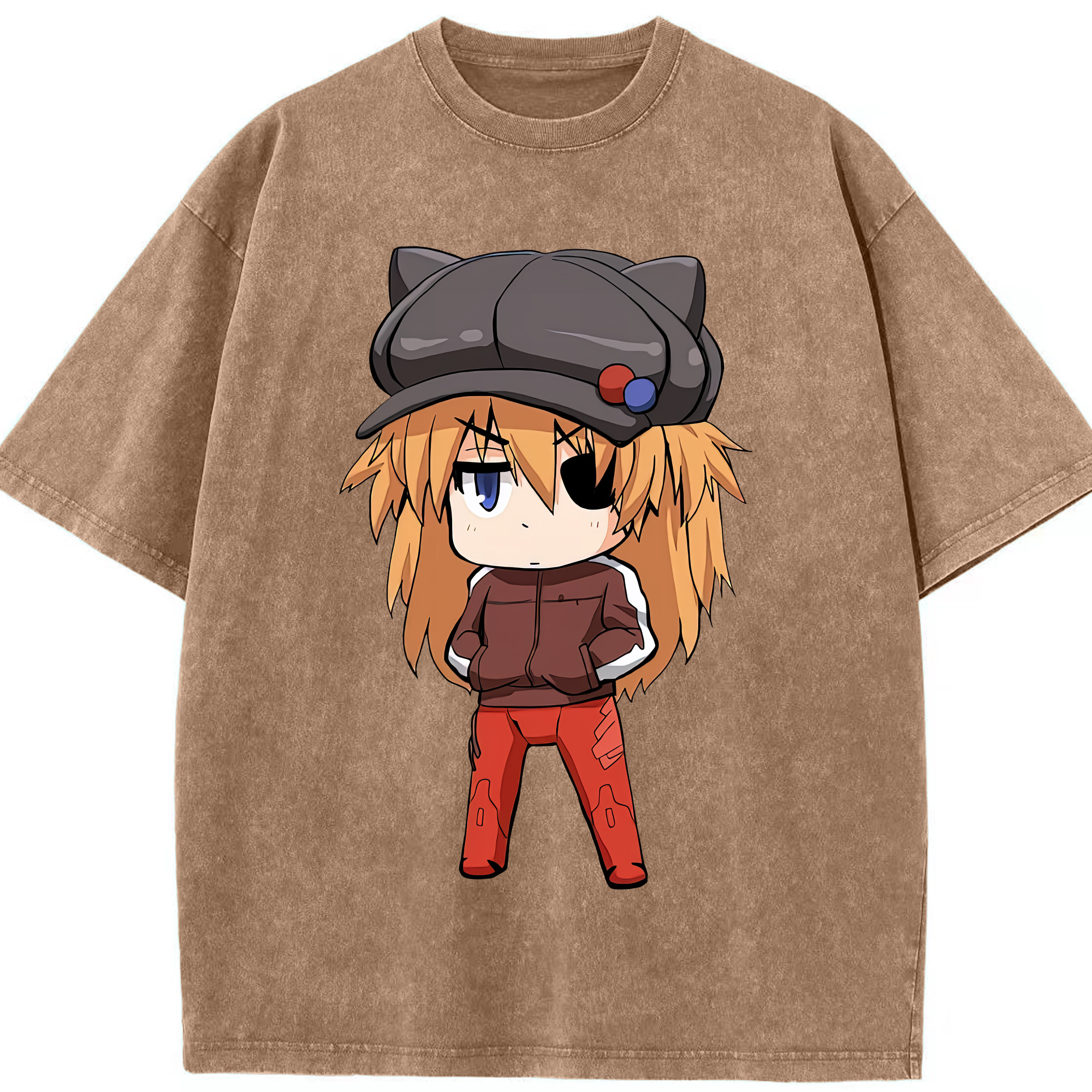 （画像用） EVA 新世紀エヴァンゲリオン 綿100% ヴィンテージ風 半袖Tシャツ（フロントプリント）