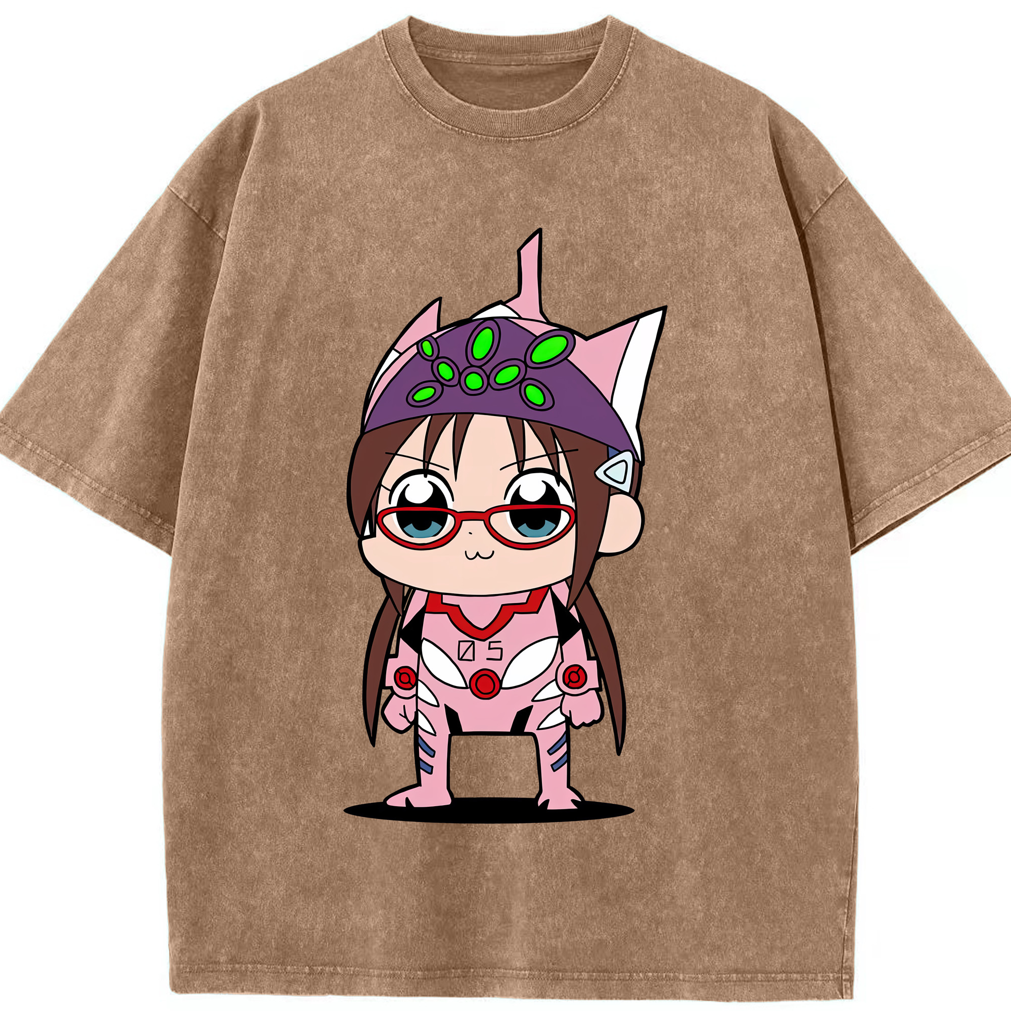 （画像用） EVA 新世紀エヴァンゲリオン 綿100% ヴィンテージ風 半袖Tシャツ（フロントプリント）