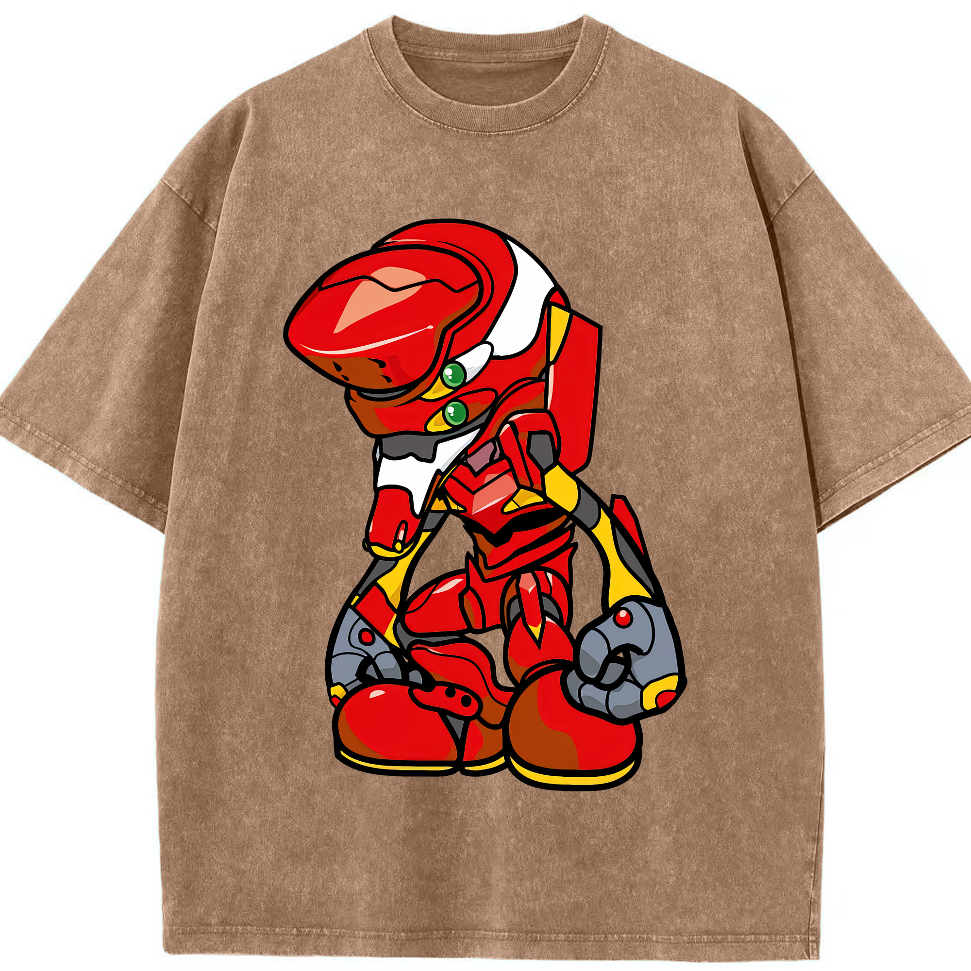 （画像用） EVA 新世紀エヴァンゲリオン 綿100% ヴィンテージ風 半袖Tシャツ（フロントプリント）