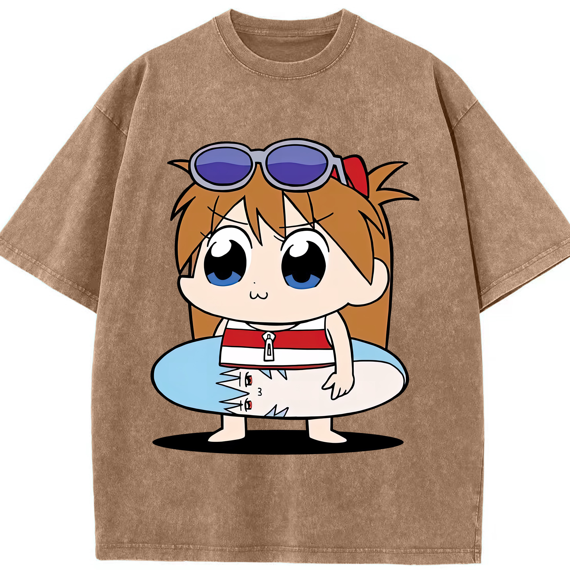 （画像用） EVA 新世紀エヴァンゲリオン 綿100% ヴィンテージ風 半袖Tシャツ（フロントプリント）