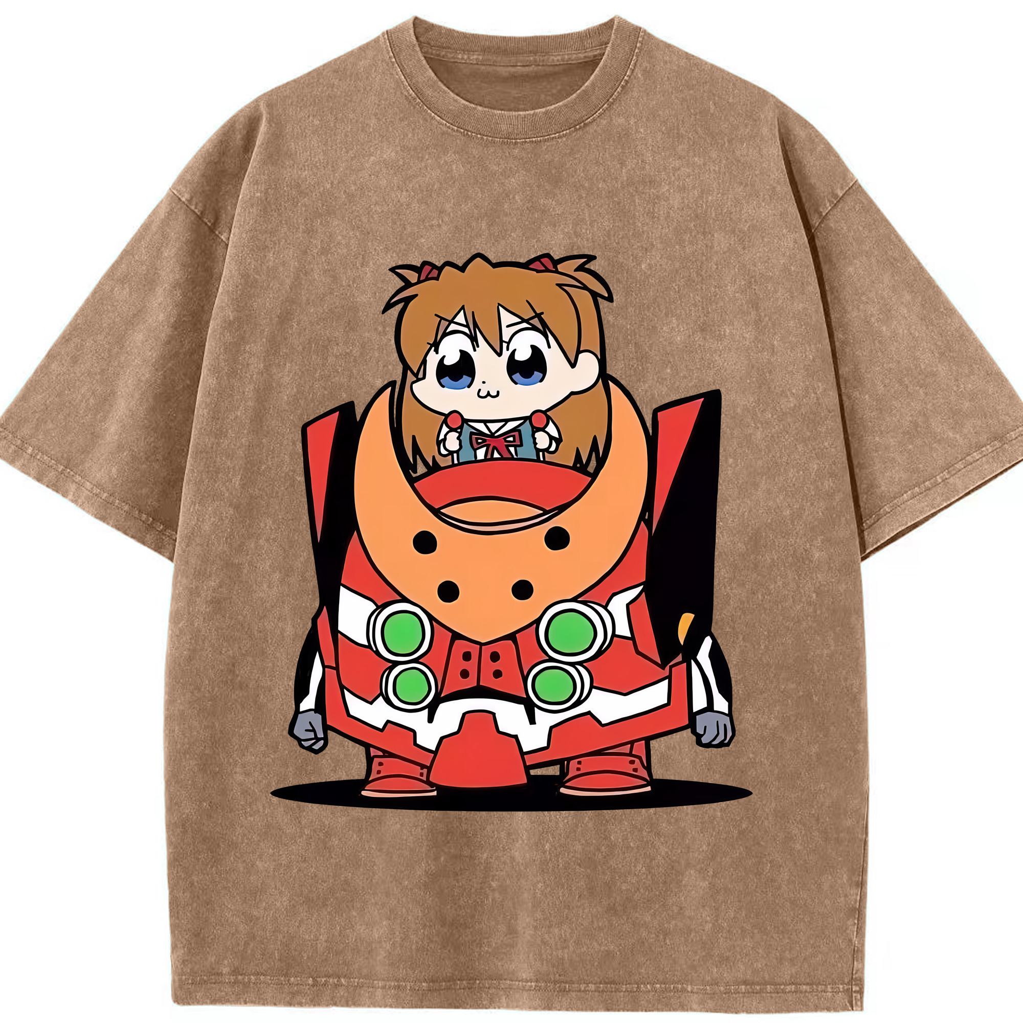 （画像用） EVA 新世紀エヴァンゲリオン 綿100% ヴィンテージ風 半袖Tシャツ（フロントプリント）