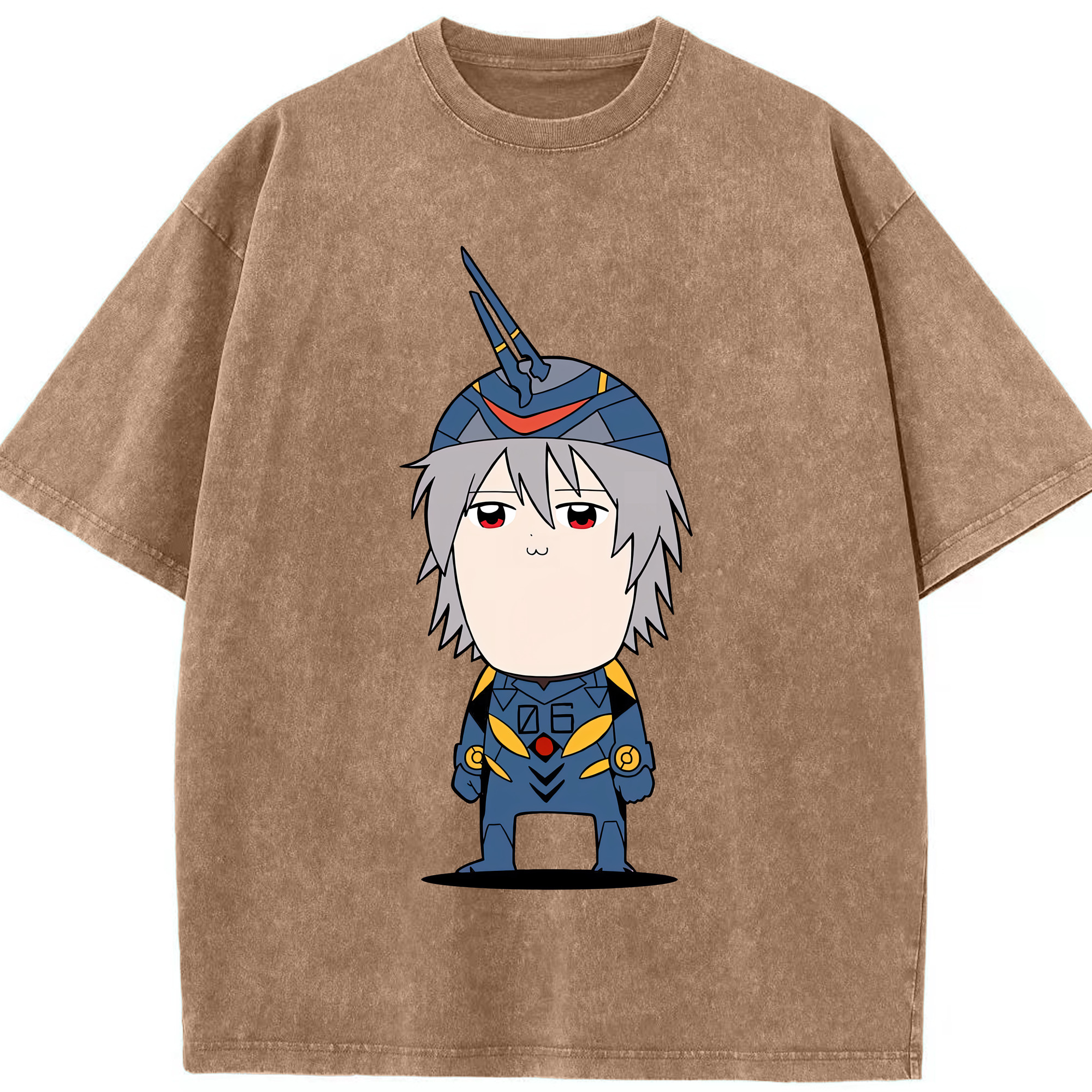 （画像用） EVA 新世紀エヴァンゲリオン 綿100% ヴィンテージ風 半袖Tシャツ（フロントプリント）