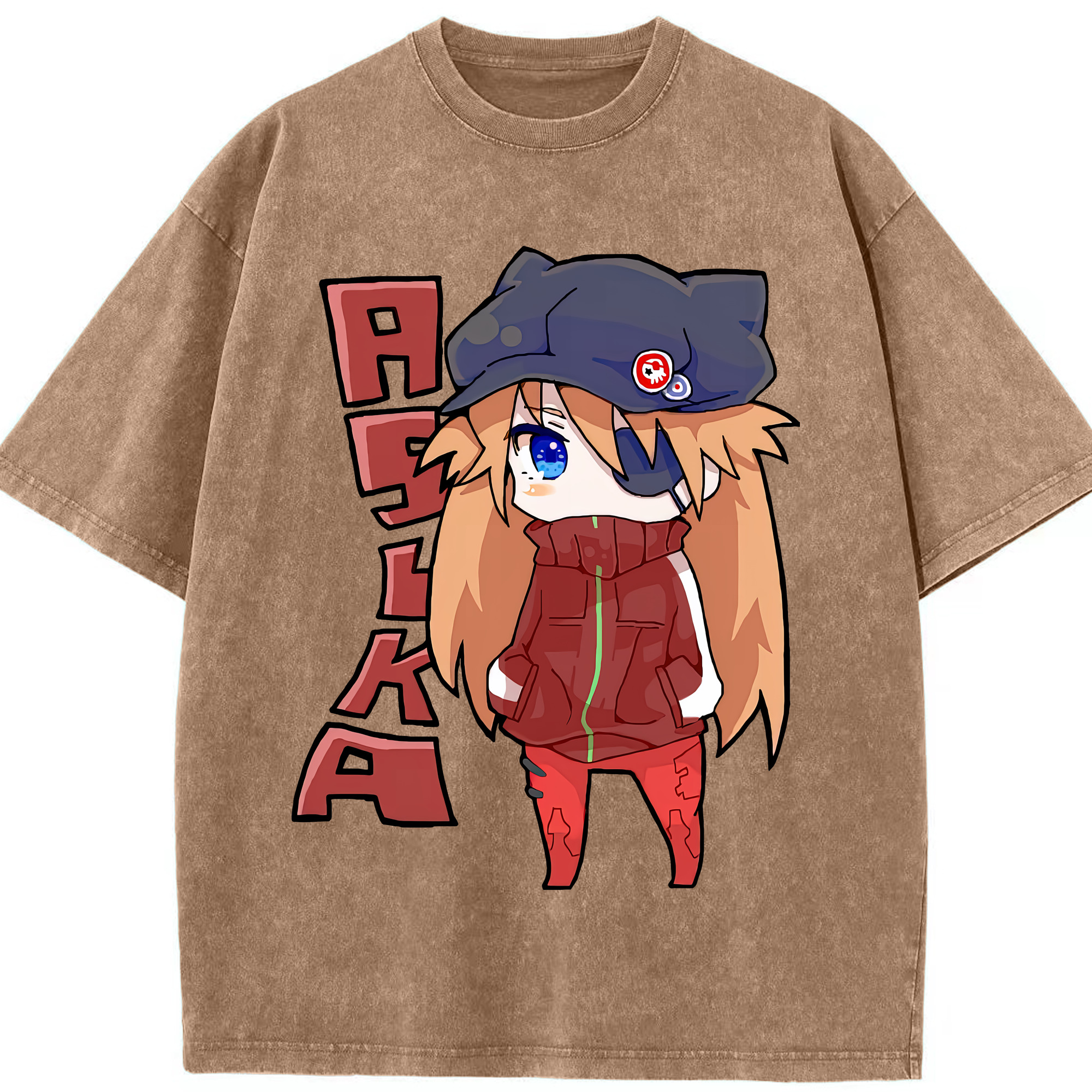 （画像用） EVA 新世紀エヴァンゲリオン 綿100% ヴィンテージ風 半袖Tシャツ（フロントプリント）