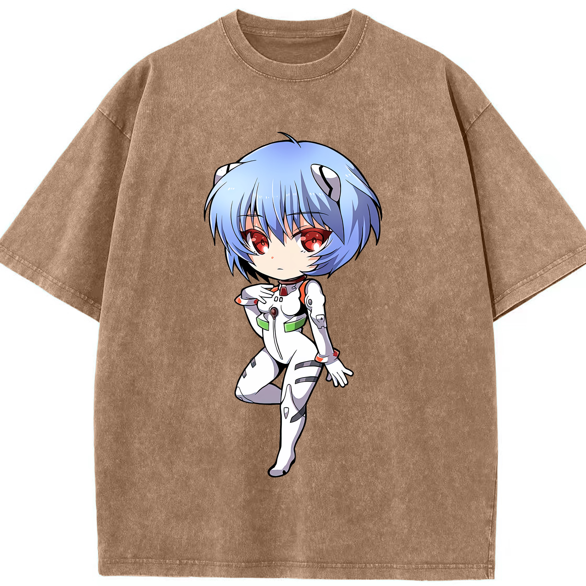 （画像用） EVA 新世紀エヴァンゲリオン 綿100% ヴィンテージ風 半袖Tシャツ（フロントプリント）