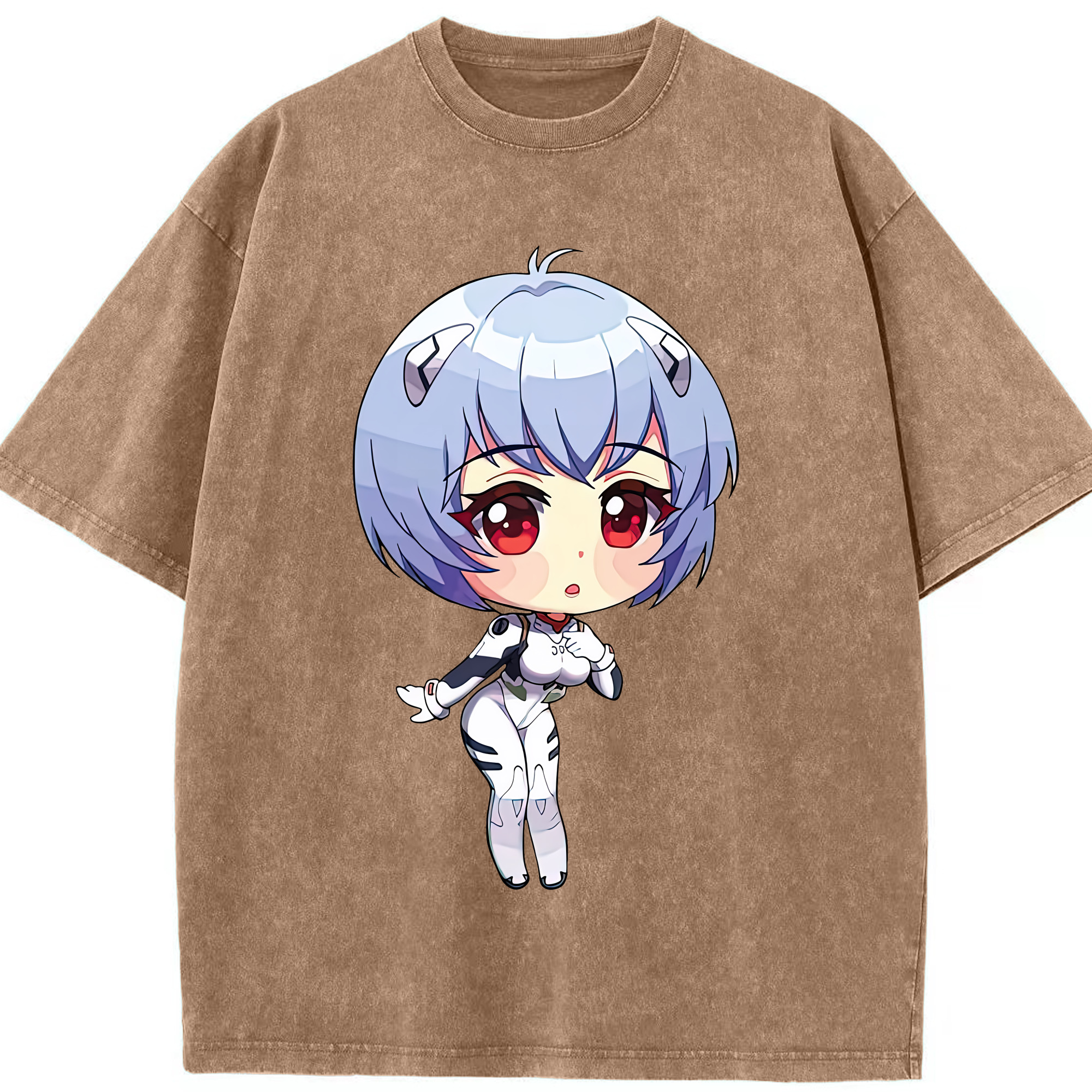 （画像用） EVA 新世紀エヴァンゲリオン 綿100% ヴィンテージ風 半袖Tシャツ（フロントプリント）