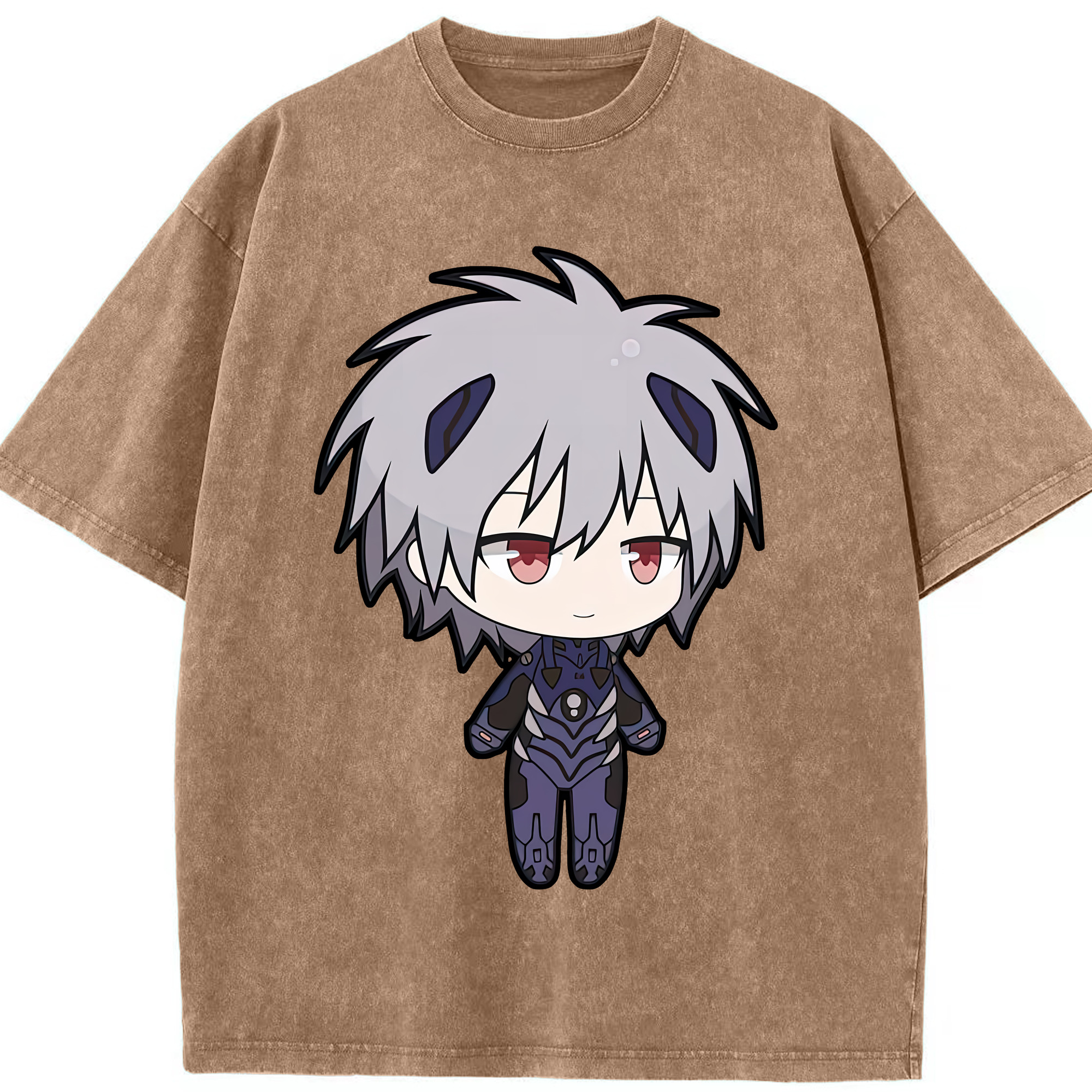 （画像用） EVA 新世紀エヴァンゲリオン 綿100% ヴィンテージ風 半袖Tシャツ（フロントプリント）