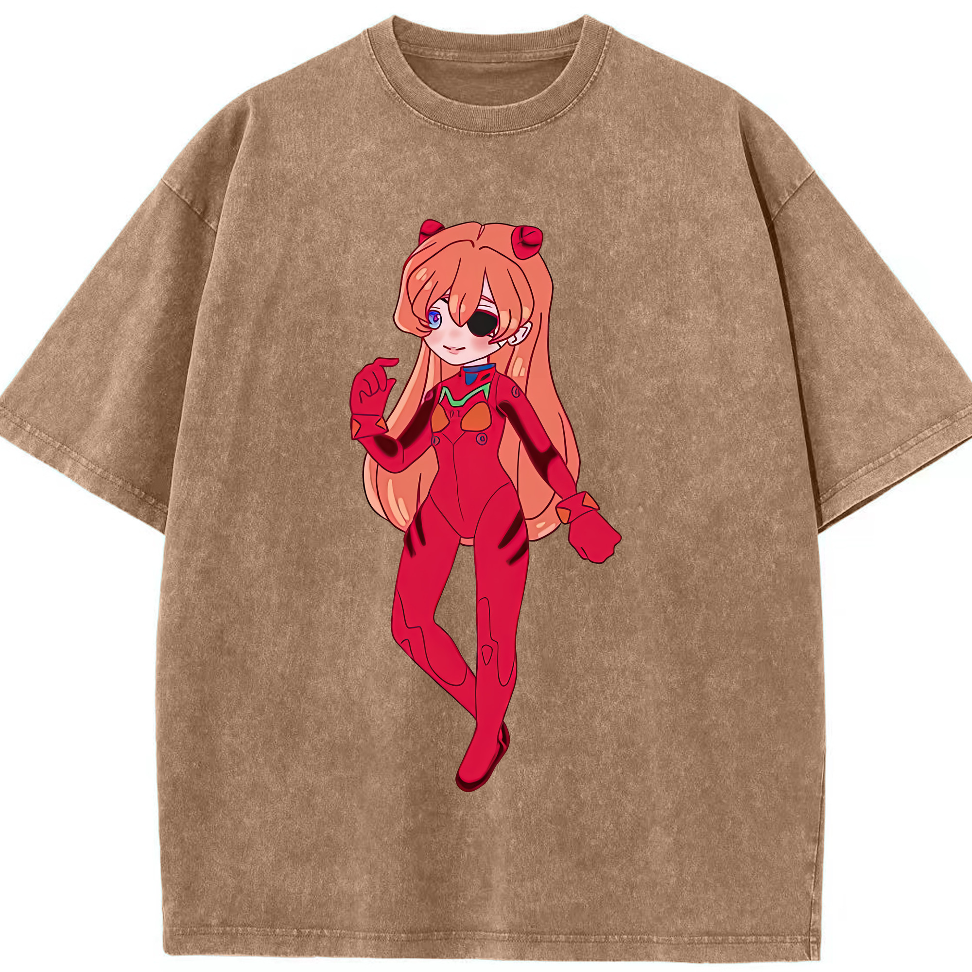 （画像用） EVA 新世紀エヴァンゲリオン 綿100% ヴィンテージ風 半袖Tシャツ（フロントプリント）