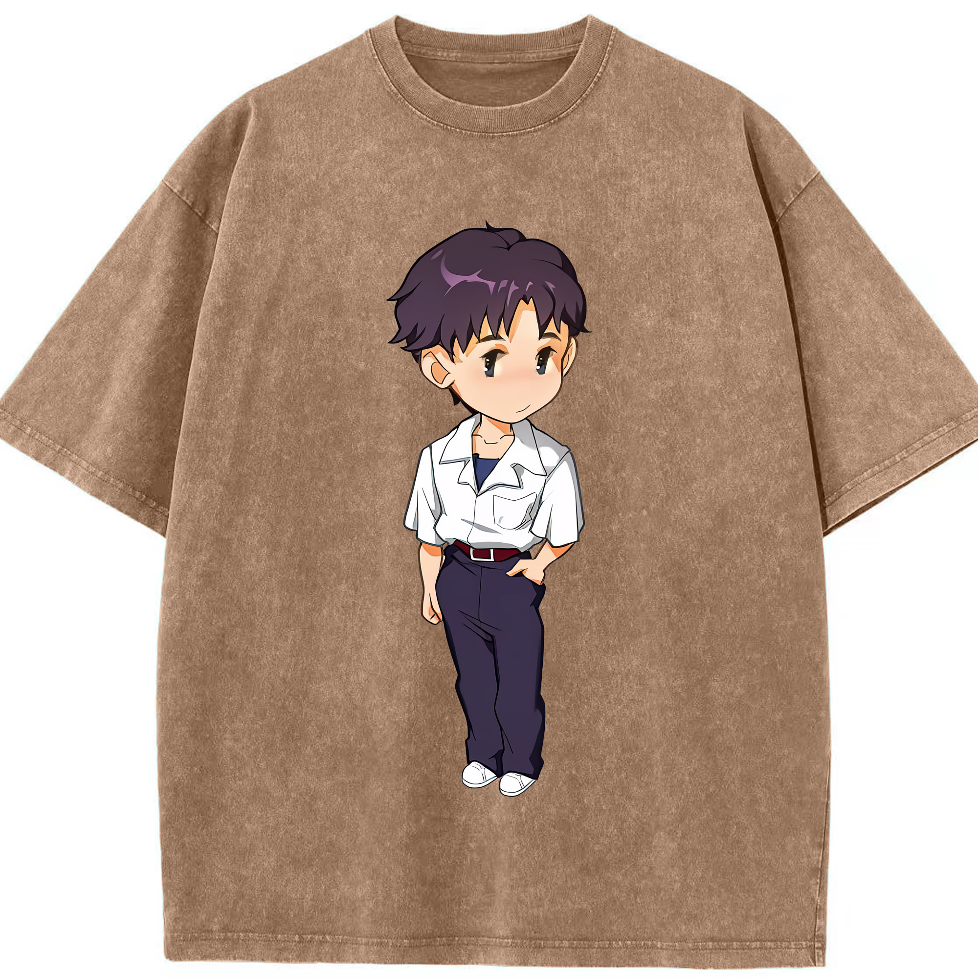 （画像用） EVA 新世紀エヴァンゲリオン 綿100% ヴィンテージ風 半袖Tシャツ（フロントプリント）