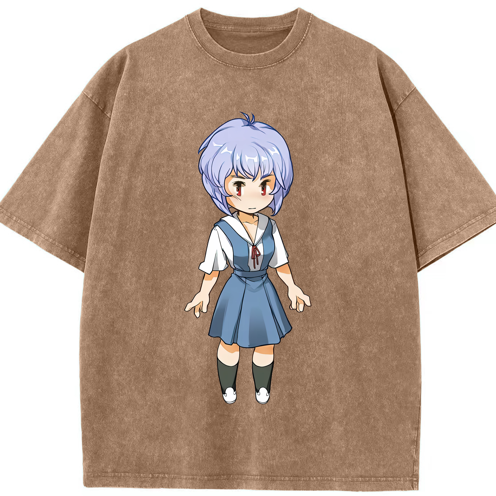 （画像用） EVA 新世紀エヴァンゲリオン 綿100% ヴィンテージ風 半袖Tシャツ（フロントプリント）