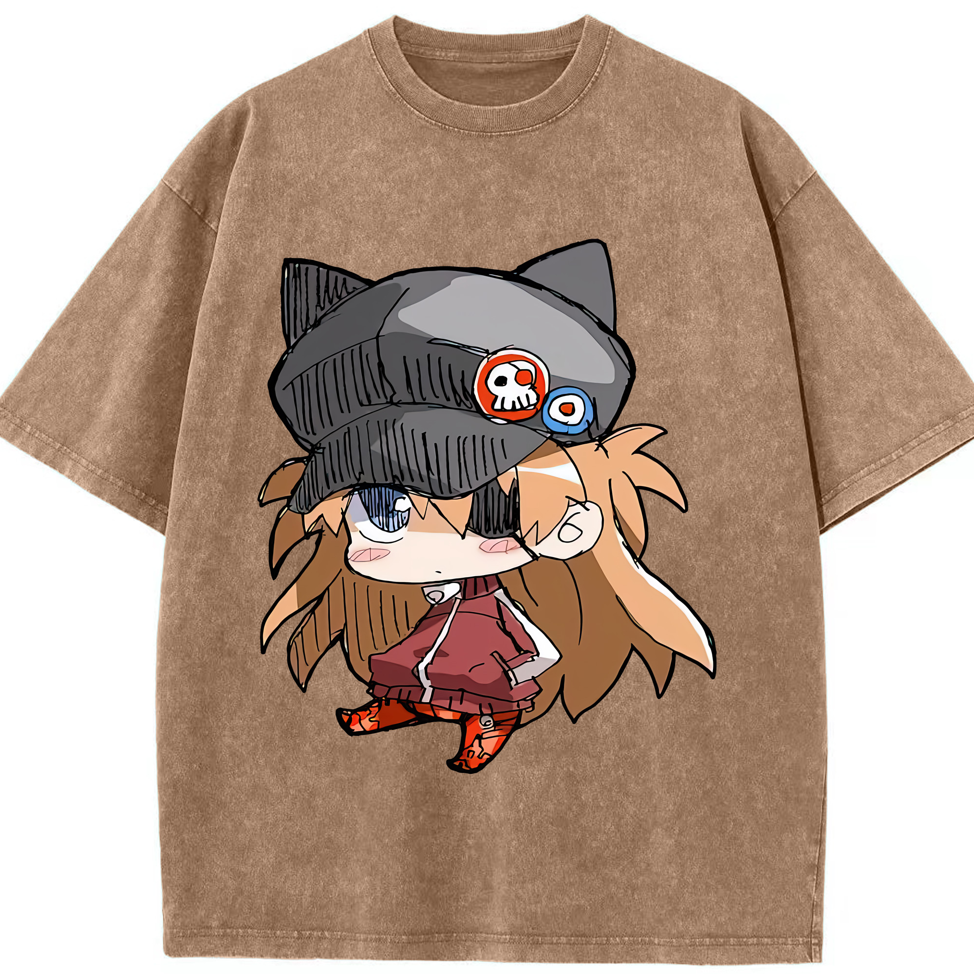 （画像用） EVA 新世紀エヴァンゲリオン 綿100% ヴィンテージ風 半袖Tシャツ（フロントプリント）