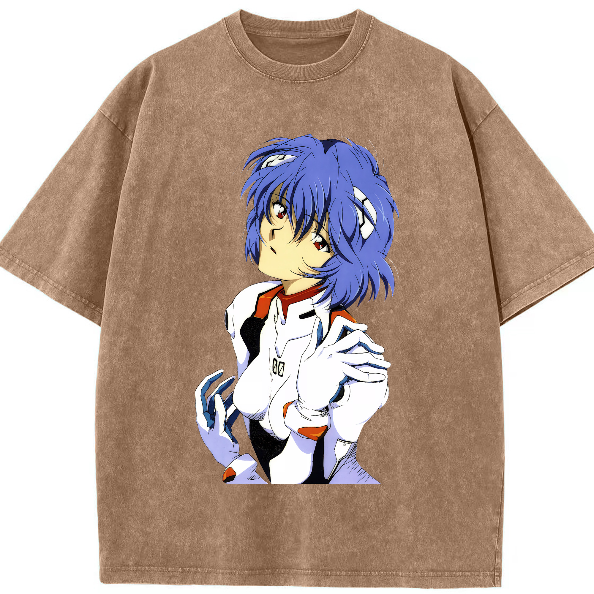 （画像用） EVA 新世紀エヴァンゲリオン 綿100% ヴィンテージ風 半袖Tシャツ（フロントプリント）