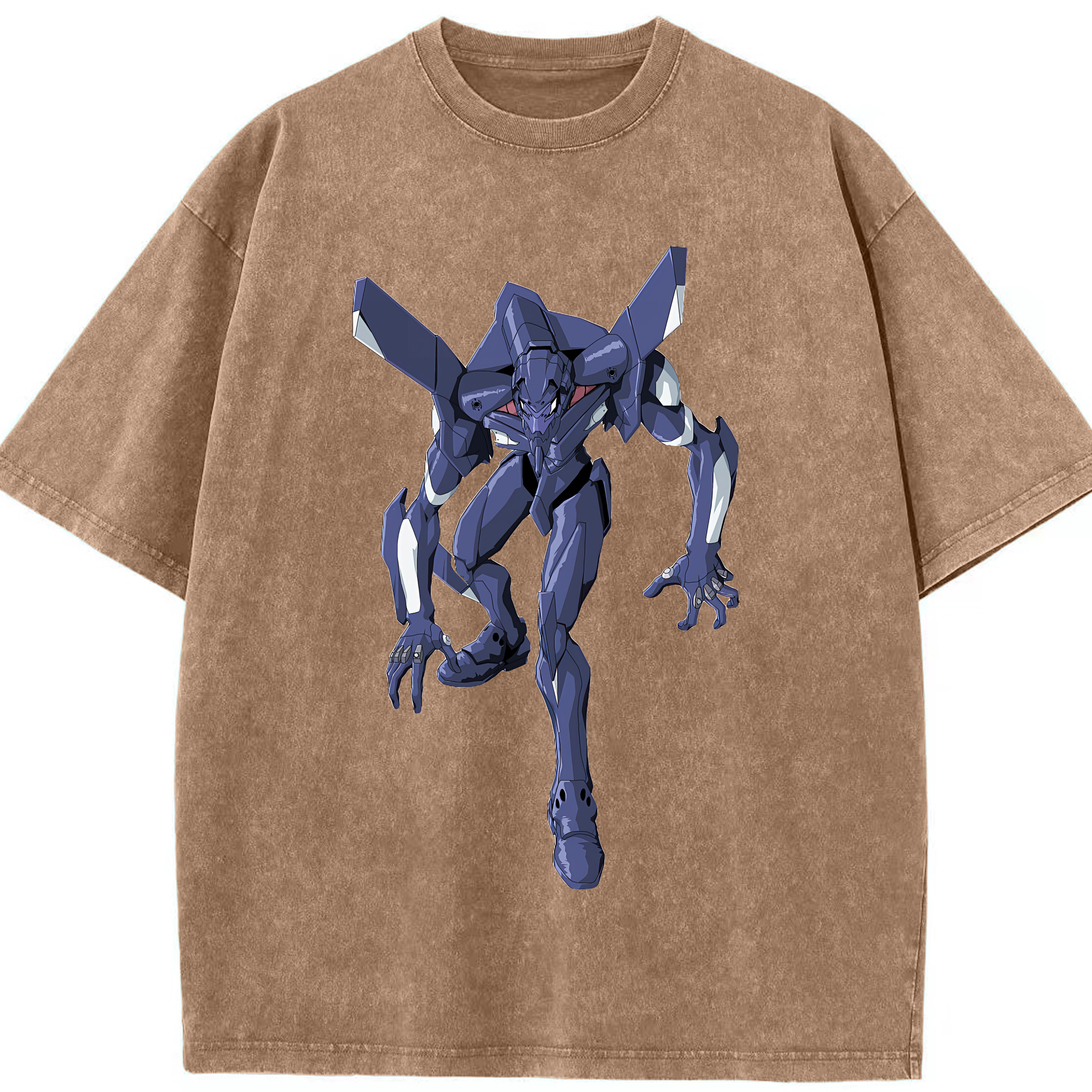 （画像用） EVA 新世紀エヴァンゲリオン 綿100% ヴィンテージ風 半袖Tシャツ（フロントプリント）