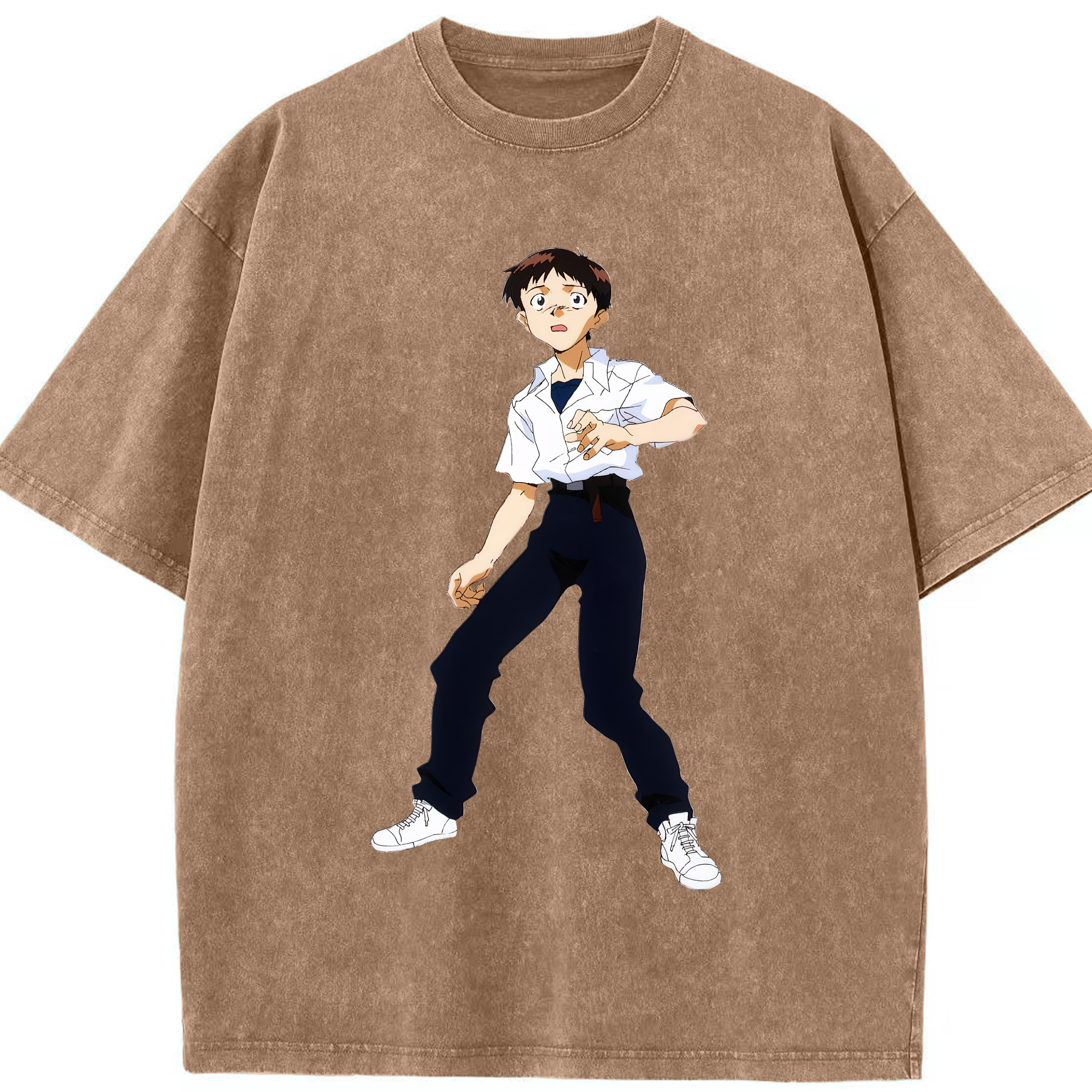 （画像用） EVA 新世紀エヴァンゲリオン 綿100% ヴィンテージ風 半袖Tシャツ（フロントプリント）