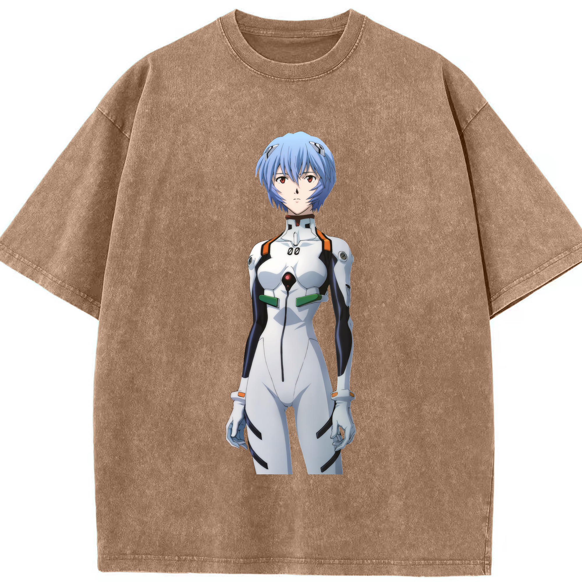 （画像用） EVA 新世紀エヴァンゲリオン 綿100% ヴィンテージ風 半袖Tシャツ（フロントプリント）
