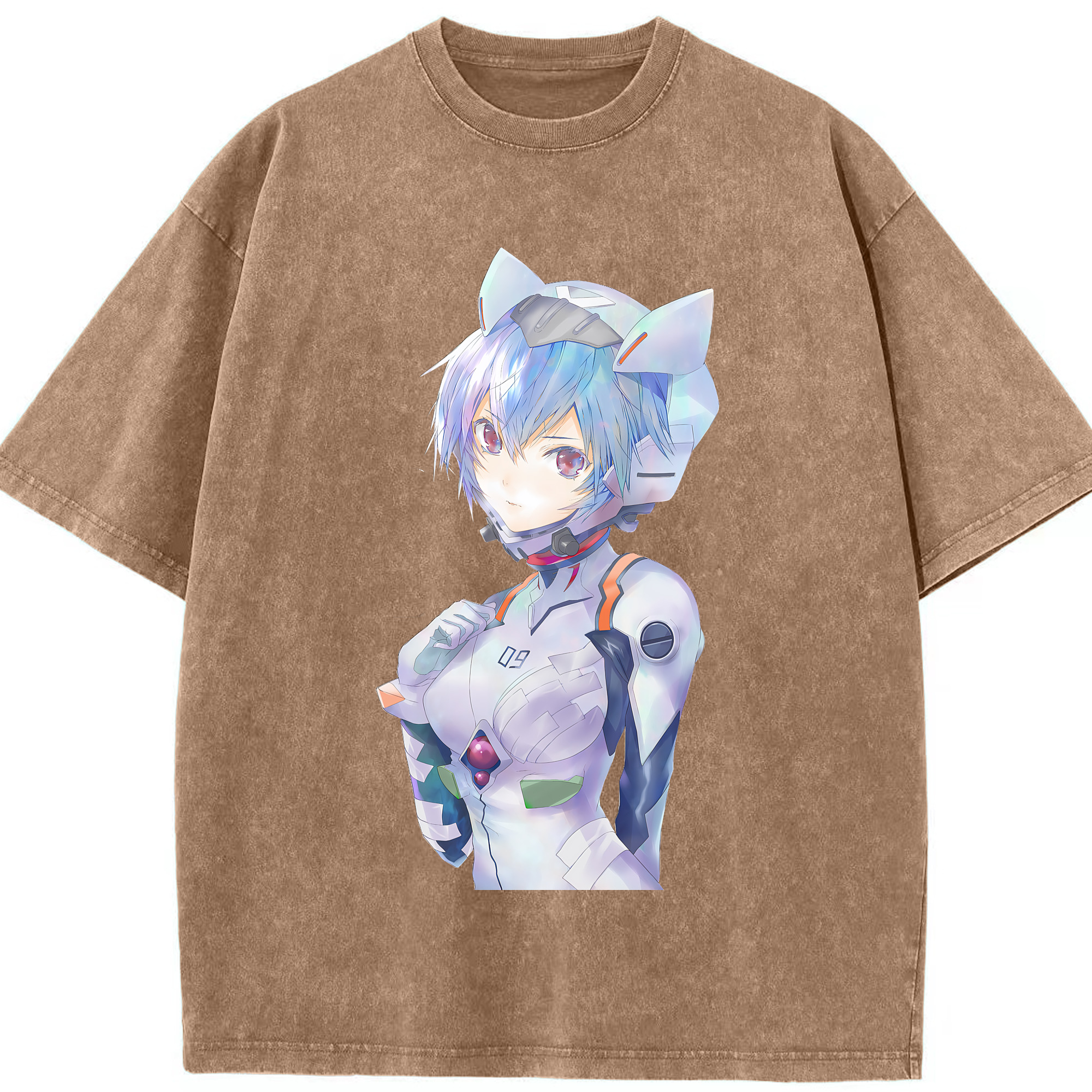 （画像用） EVA 新世紀エヴァンゲリオン 綿100% ヴィンテージ風 半袖Tシャツ（フロントプリント）