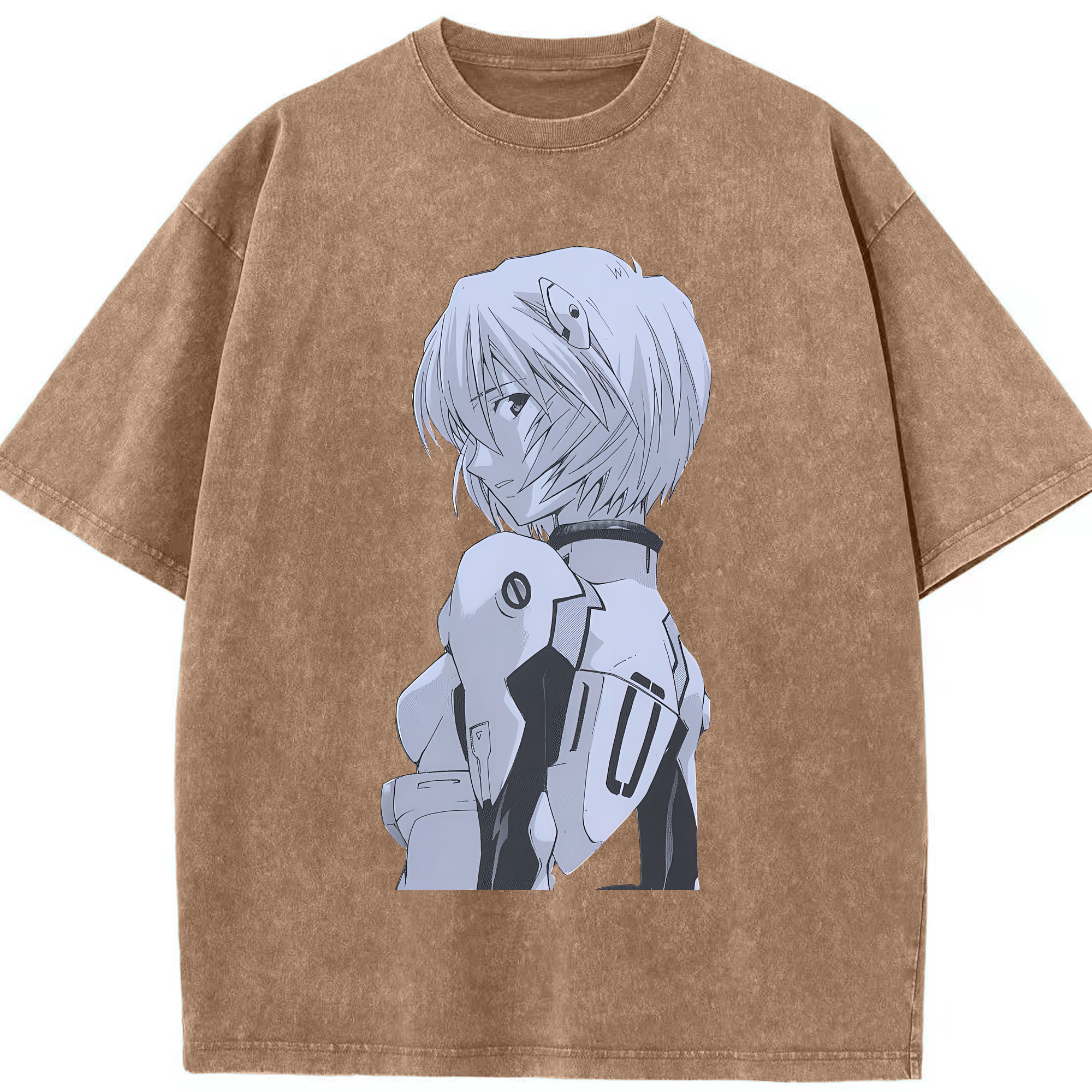 （画像用） EVA 新世紀エヴァンゲリオン 綿100% ヴィンテージ風 半袖Tシャツ（フロントプリント）