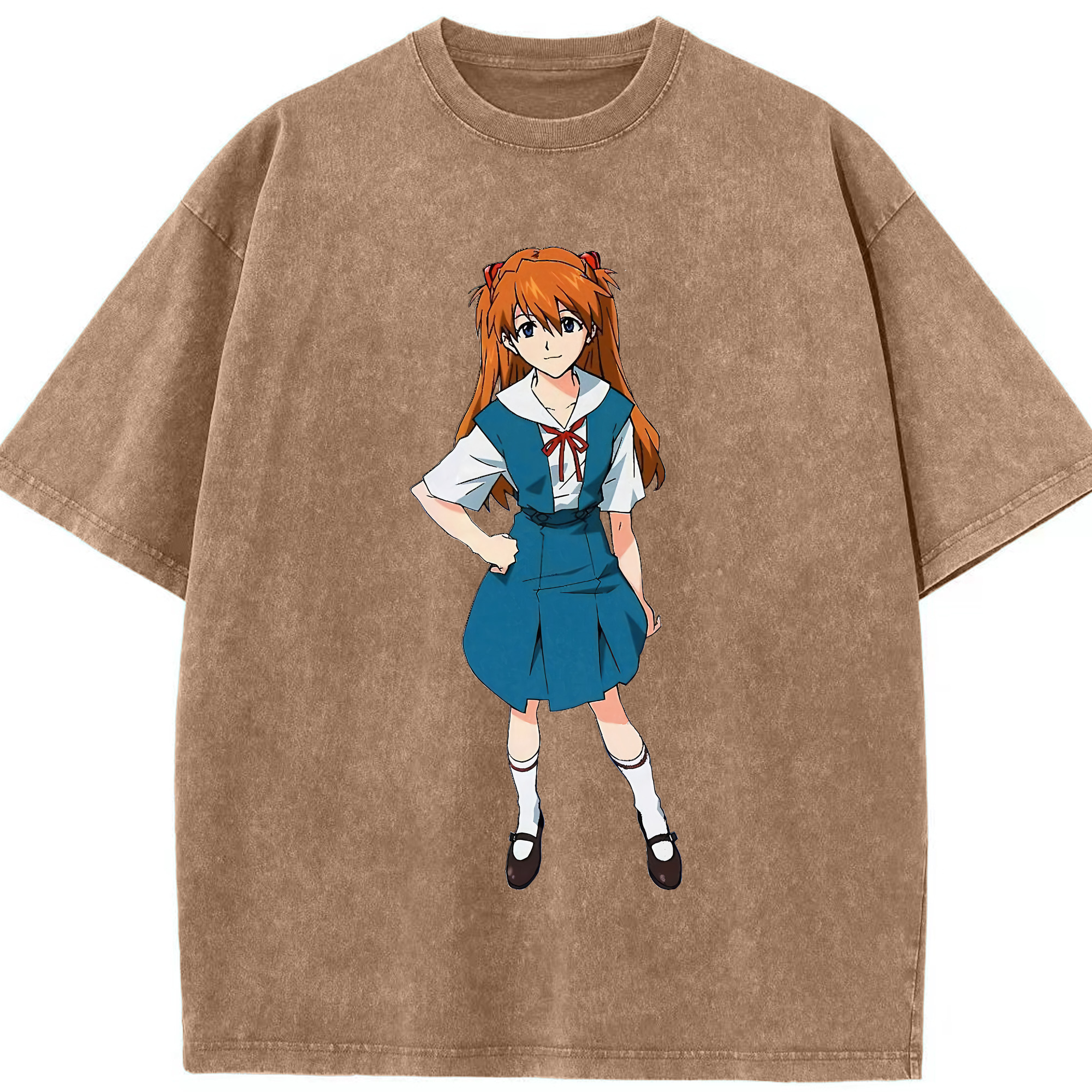 （画像用） EVA 新世紀エヴァンゲリオン 綿100% ヴィンテージ風 半袖Tシャツ（フロントプリント）