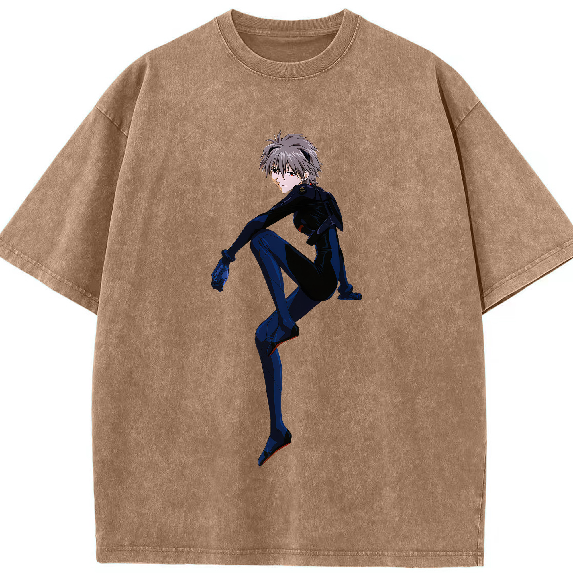 （画像用） EVA 新世紀エヴァンゲリオン 綿100% ヴィンテージ風 半袖Tシャツ（フロントプリント）