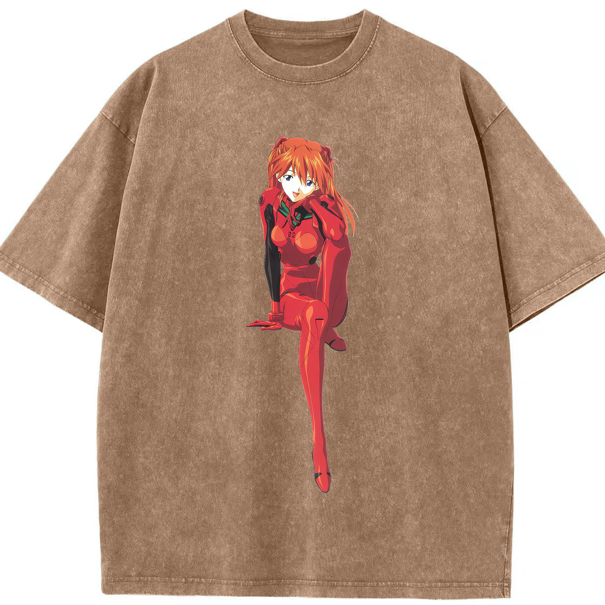 （画像用） EVA 新世紀エヴァンゲリオン 綿100% ヴィンテージ風 半袖Tシャツ（フロントプリント）