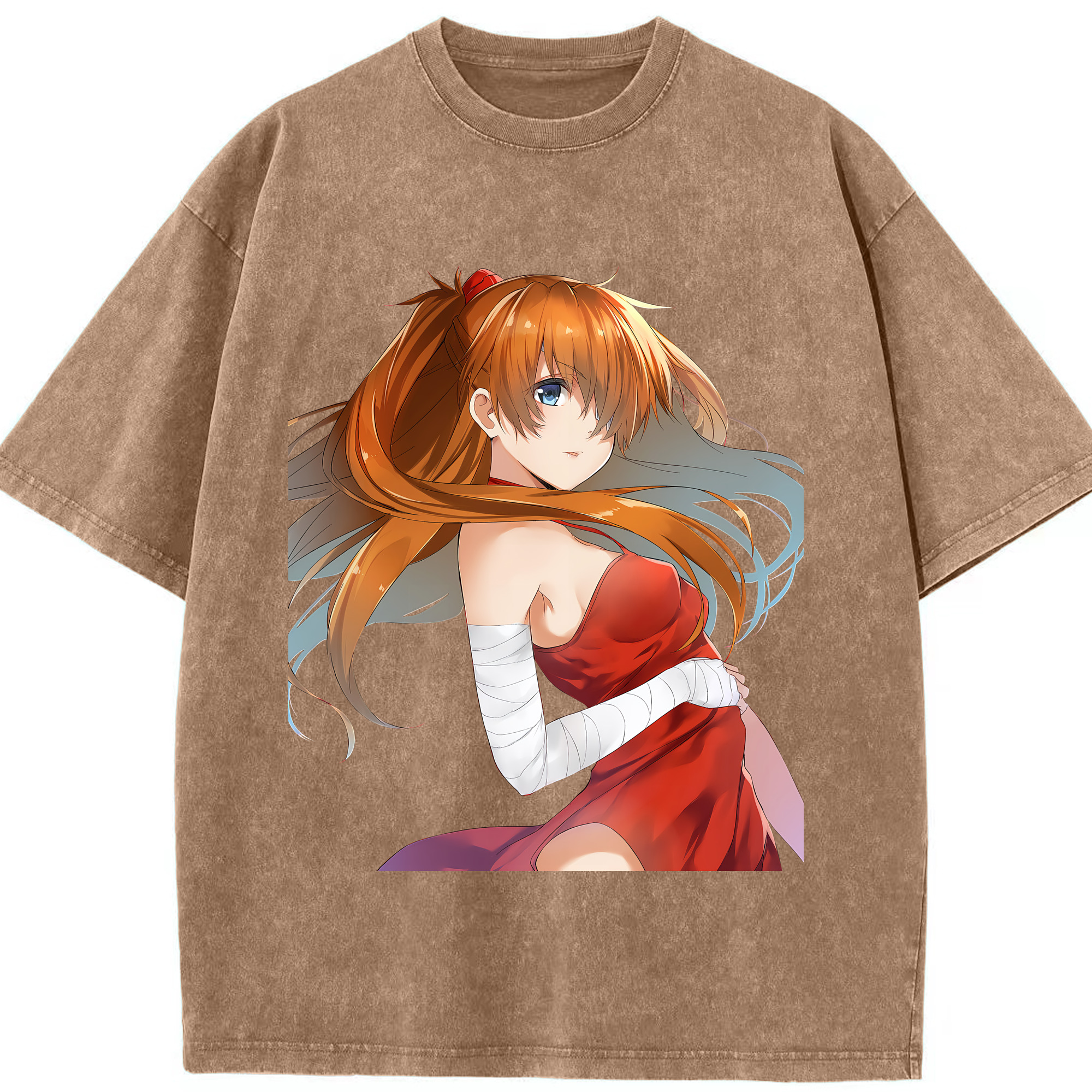 （画像用） EVA 新世紀エヴァンゲリオン 綿100% ヴィンテージ風 半袖Tシャツ（フロントプリント）