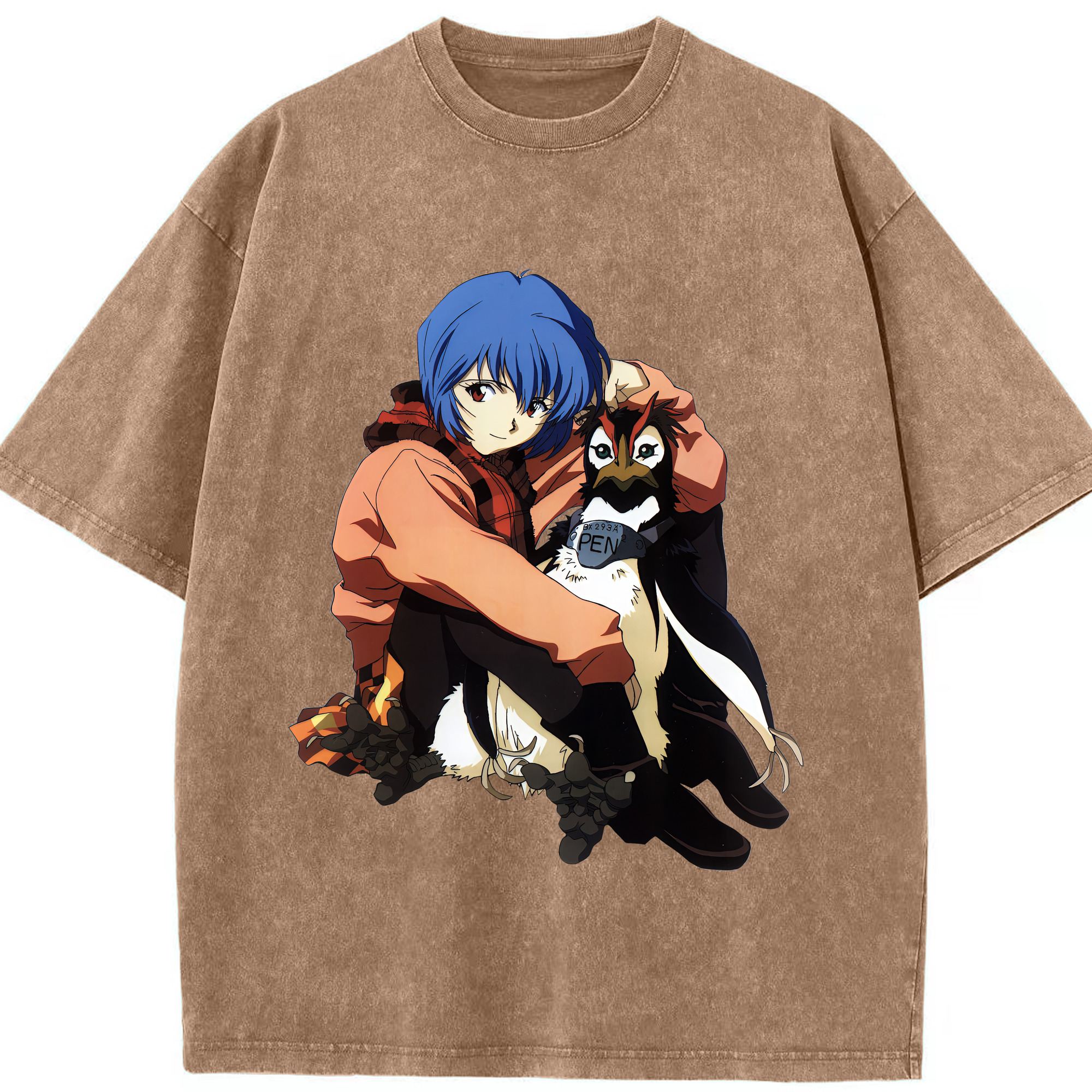 （画像用） EVA 新世紀エヴァンゲリオン 綿100% ヴィンテージ風 半袖Tシャツ（フロントプリント）