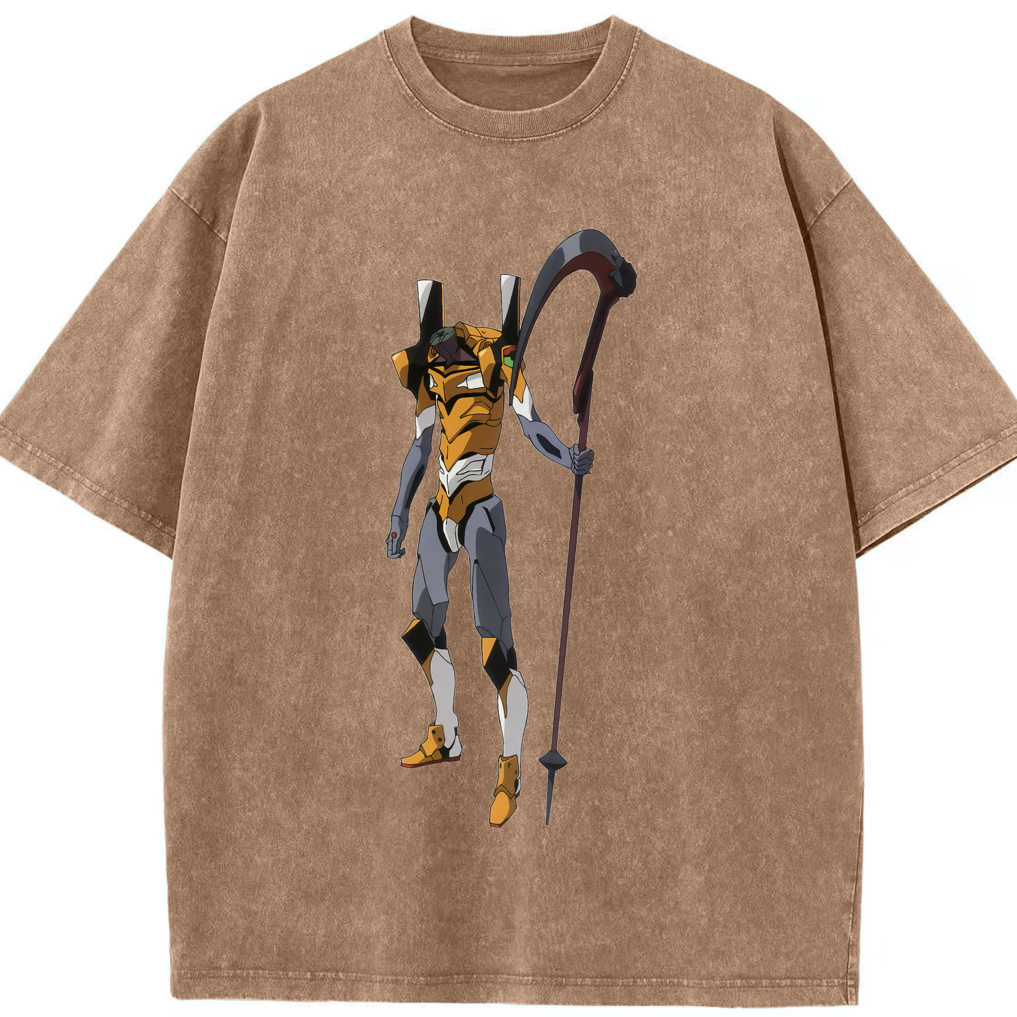 （画像用） EVA 新世紀エヴァンゲリオン 綿100% ヴィンテージ風 半袖Tシャツ（フロントプリント）