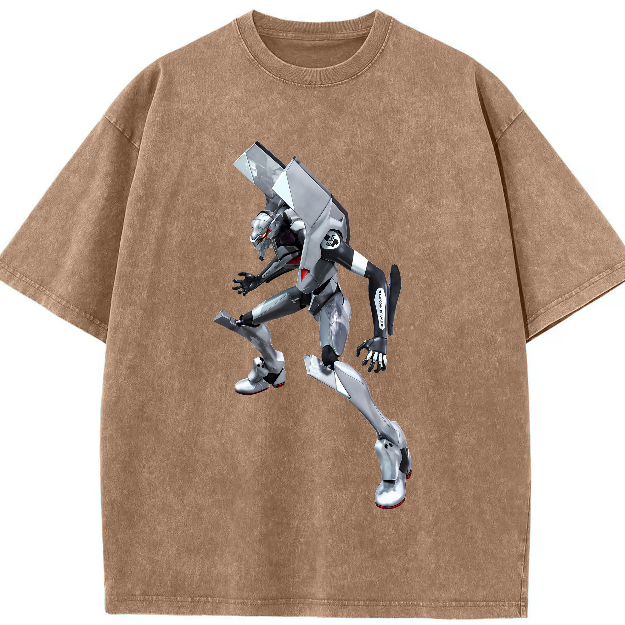 （画像用） EVA 新世紀エヴァンゲリオン 綿100% ヴィンテージ風 半袖Tシャツ（フロントプリント）