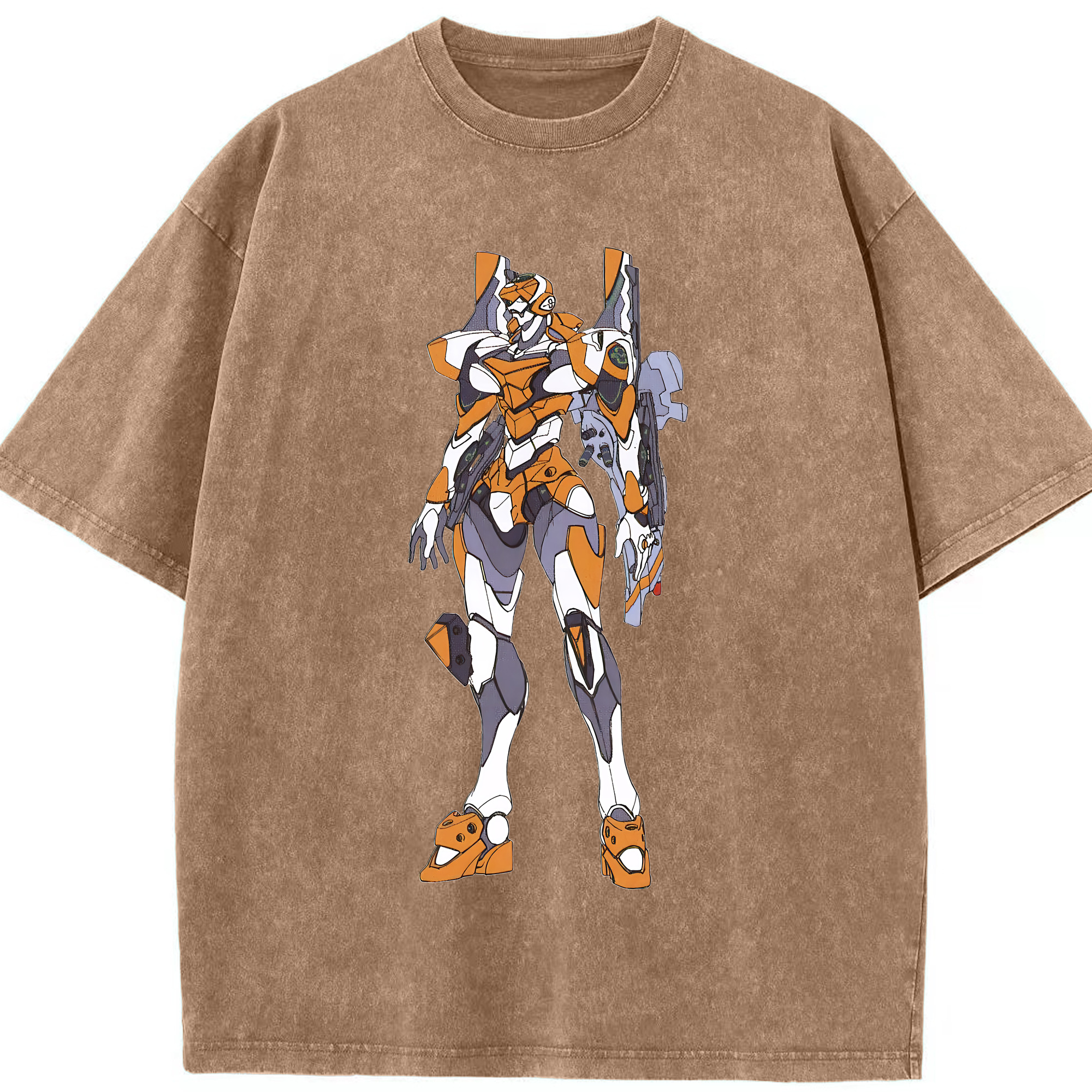（画像用） EVA 新世紀エヴァンゲリオン 綿100% ヴィンテージ風 半袖Tシャツ（フロントプリント）