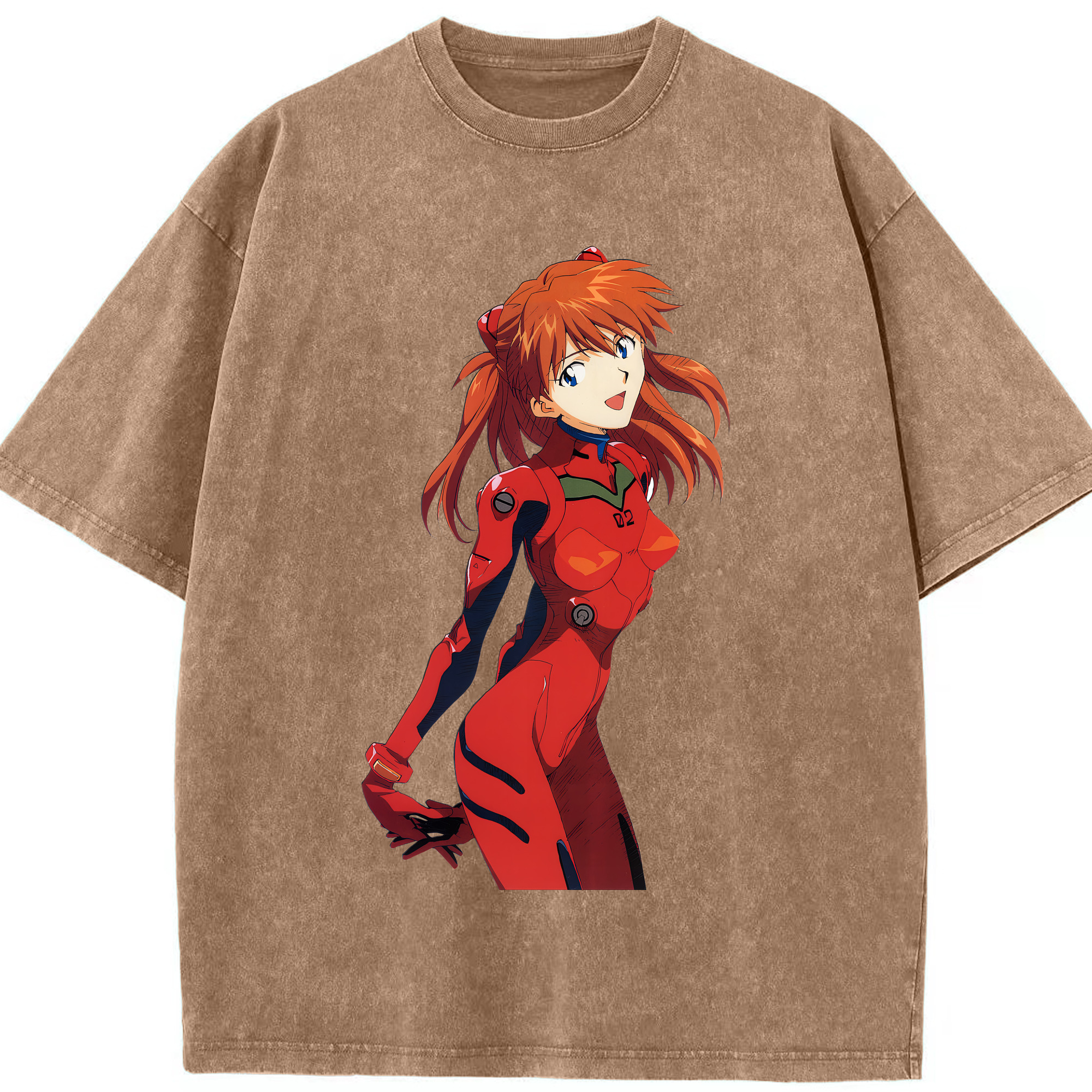 （画像用） EVA 新世紀エヴァンゲリオン 綿100% ヴィンテージ風 半袖Tシャツ（フロントプリント）