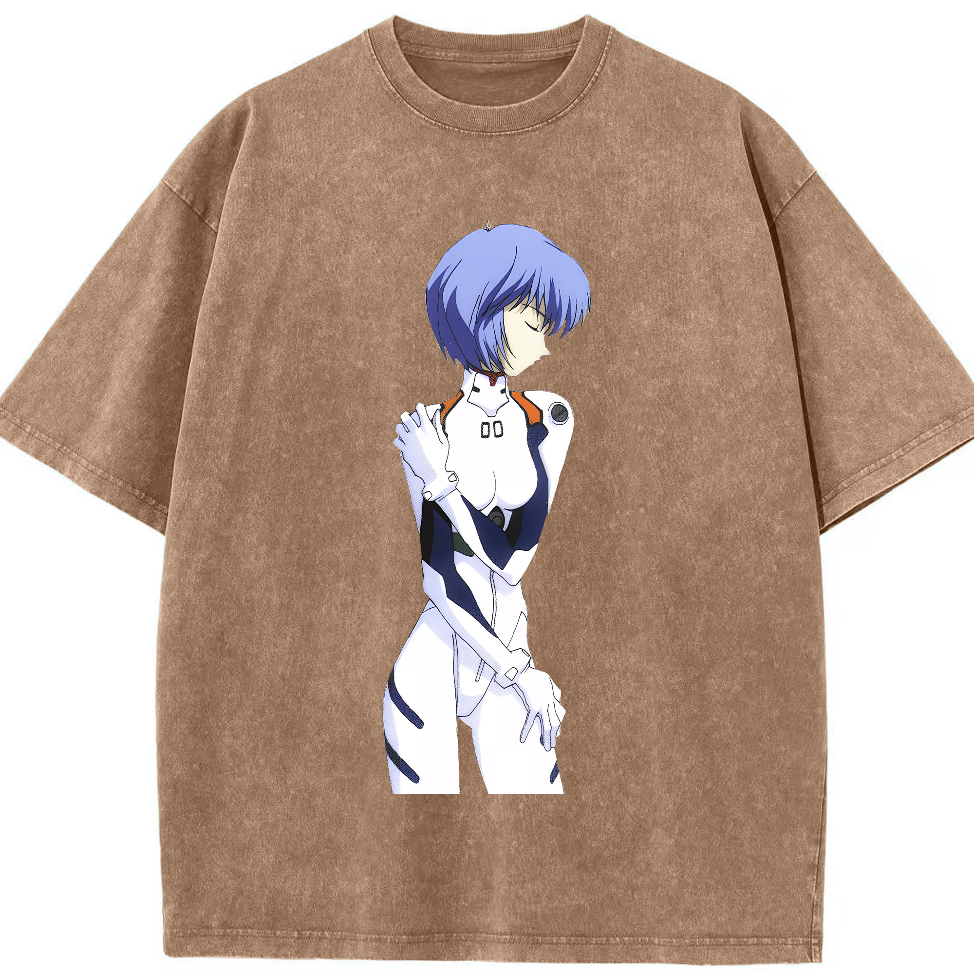（画像用） EVA 新世紀エヴァンゲリオン 綿100% ヴィンテージ風 半袖Tシャツ（フロントプリント）