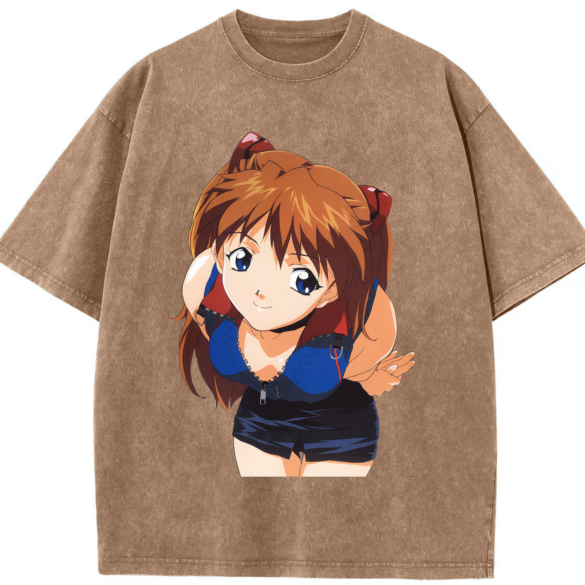 （画像用） EVA 新世紀エヴァンゲリオン 綿100% ヴィンテージ風 半袖Tシャツ（フロントプリント）