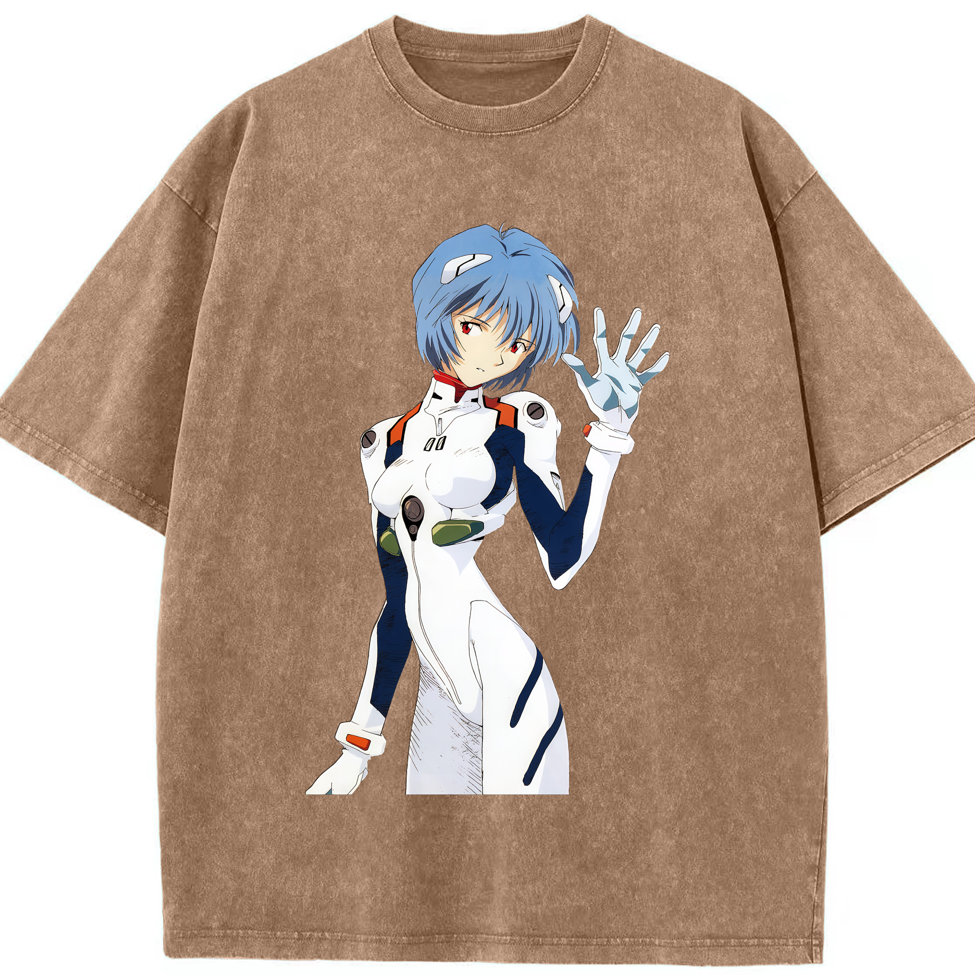 （画像用） EVA 新世紀エヴァンゲリオン 綿100% ヴィンテージ風 半袖Tシャツ（フロントプリント）