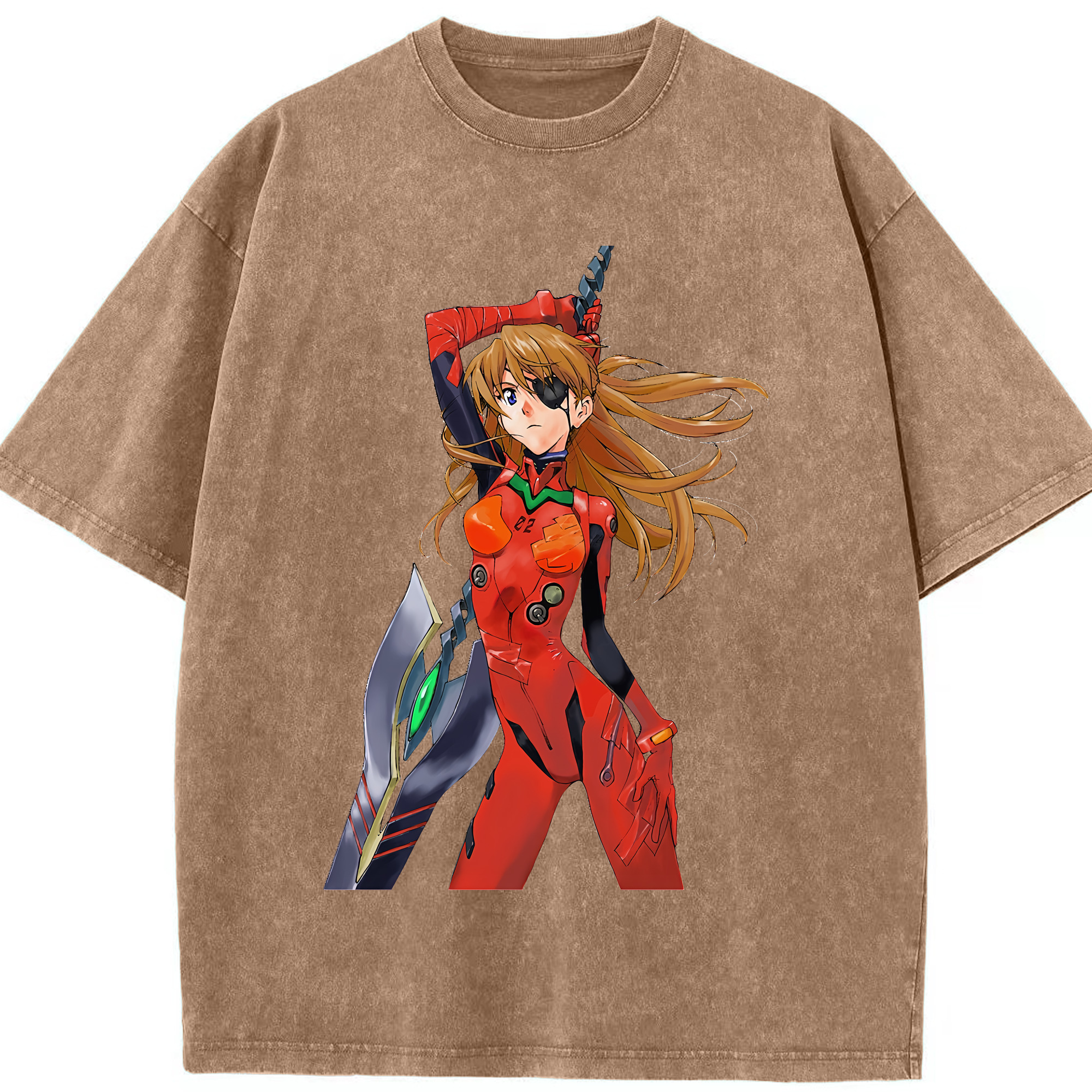 （画像用） EVA 新世紀エヴァンゲリオン 綿100% ヴィンテージ風 半袖Tシャツ（フロントプリント）