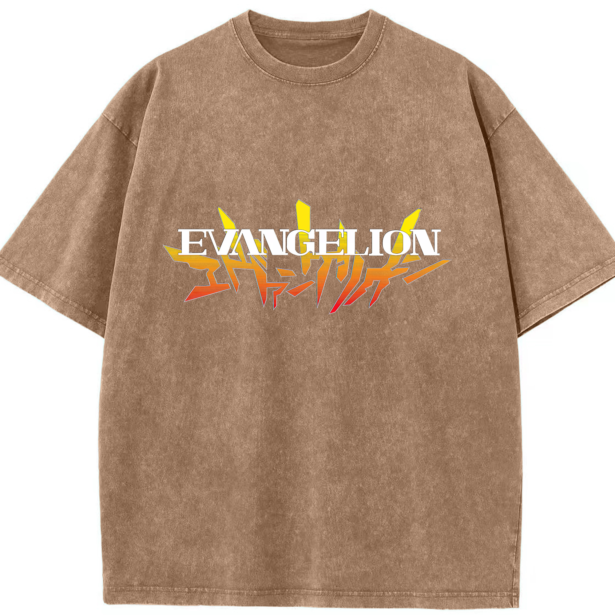 （画像用） EVA 新世紀エヴァンゲリオン 綿100% ヴィンテージ風 半袖Tシャツ（フロントプリント）