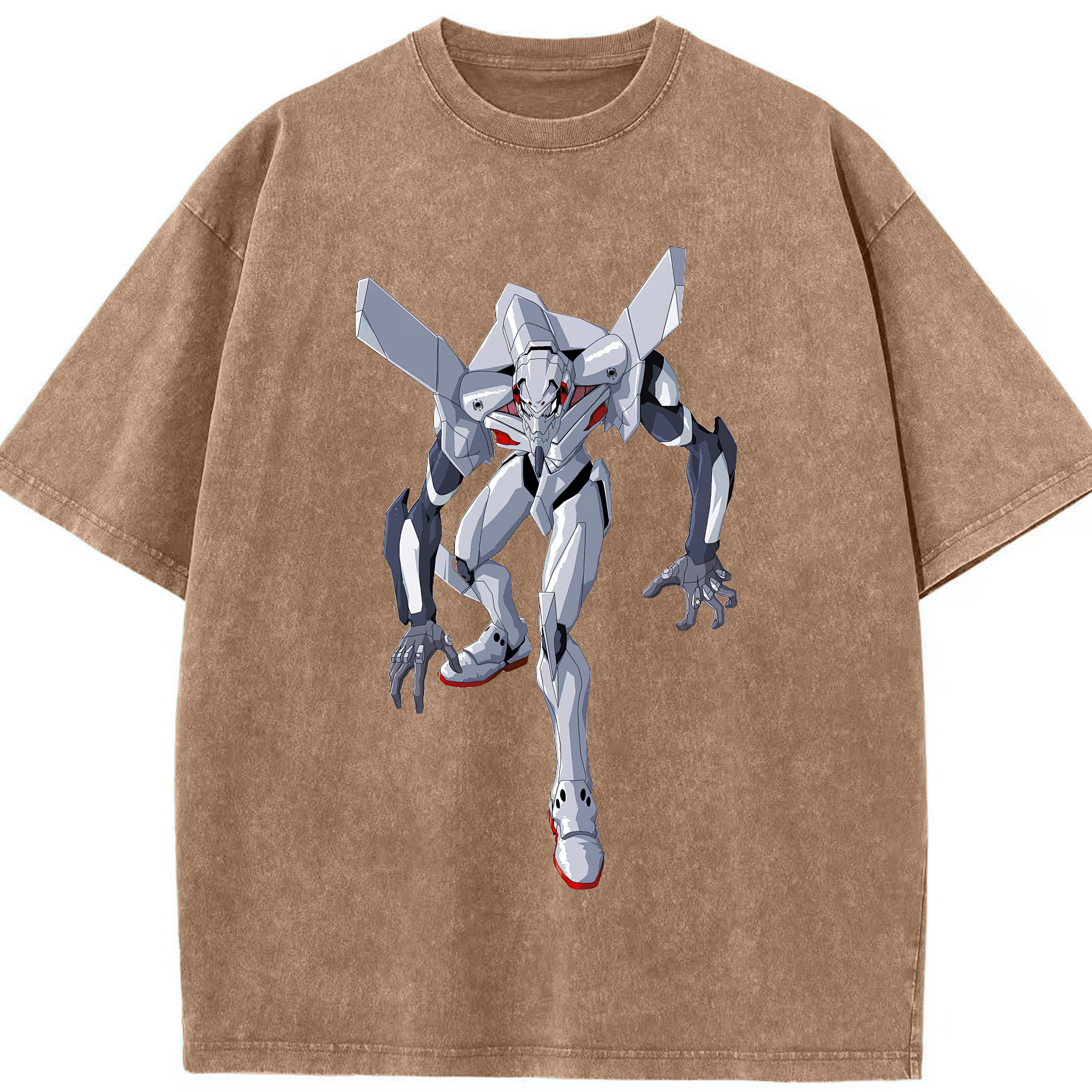 （画像用） EVA 新世紀エヴァンゲリオン 綿100% ヴィンテージ風 半袖Tシャツ（フロントプリント）