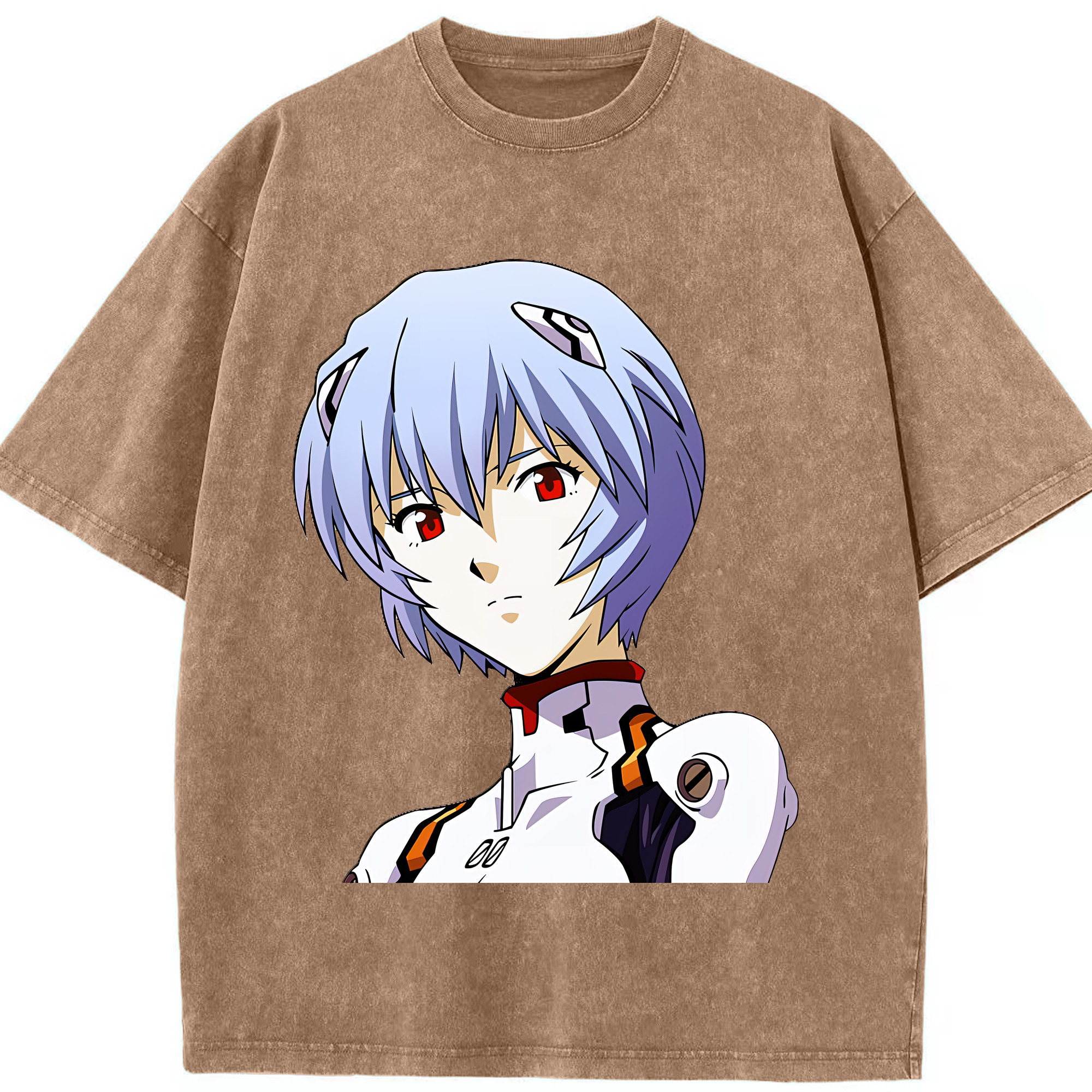（画像用） EVA 新世紀エヴァンゲリオン 綿100% ヴィンテージ風 半袖Tシャツ（フロントプリント）