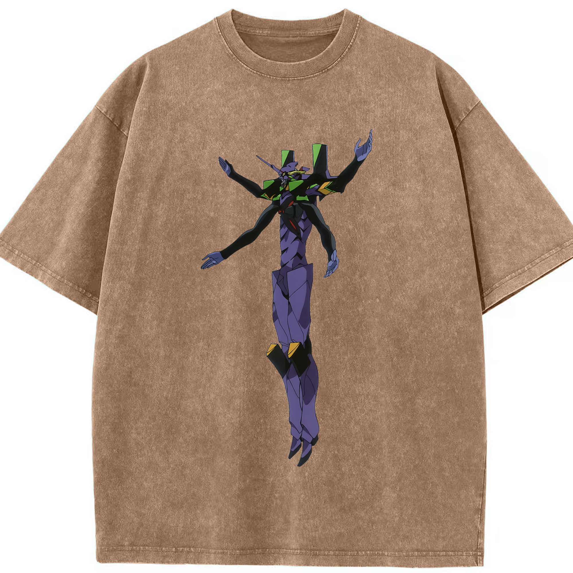 （画像用） EVA 新世紀エヴァンゲリオン 綿100% ヴィンテージ風 半袖Tシャツ（フロントプリント）