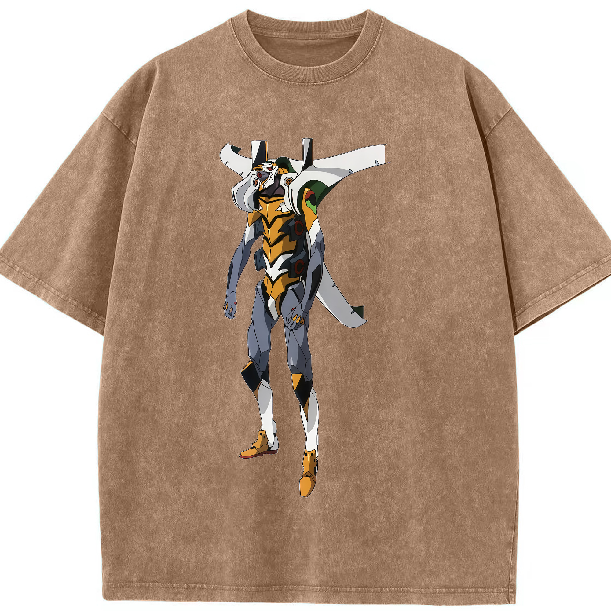 （画像用） EVA 新世紀エヴァンゲリオン 綿100% ヴィンテージ風 半袖Tシャツ（フロントプリント）