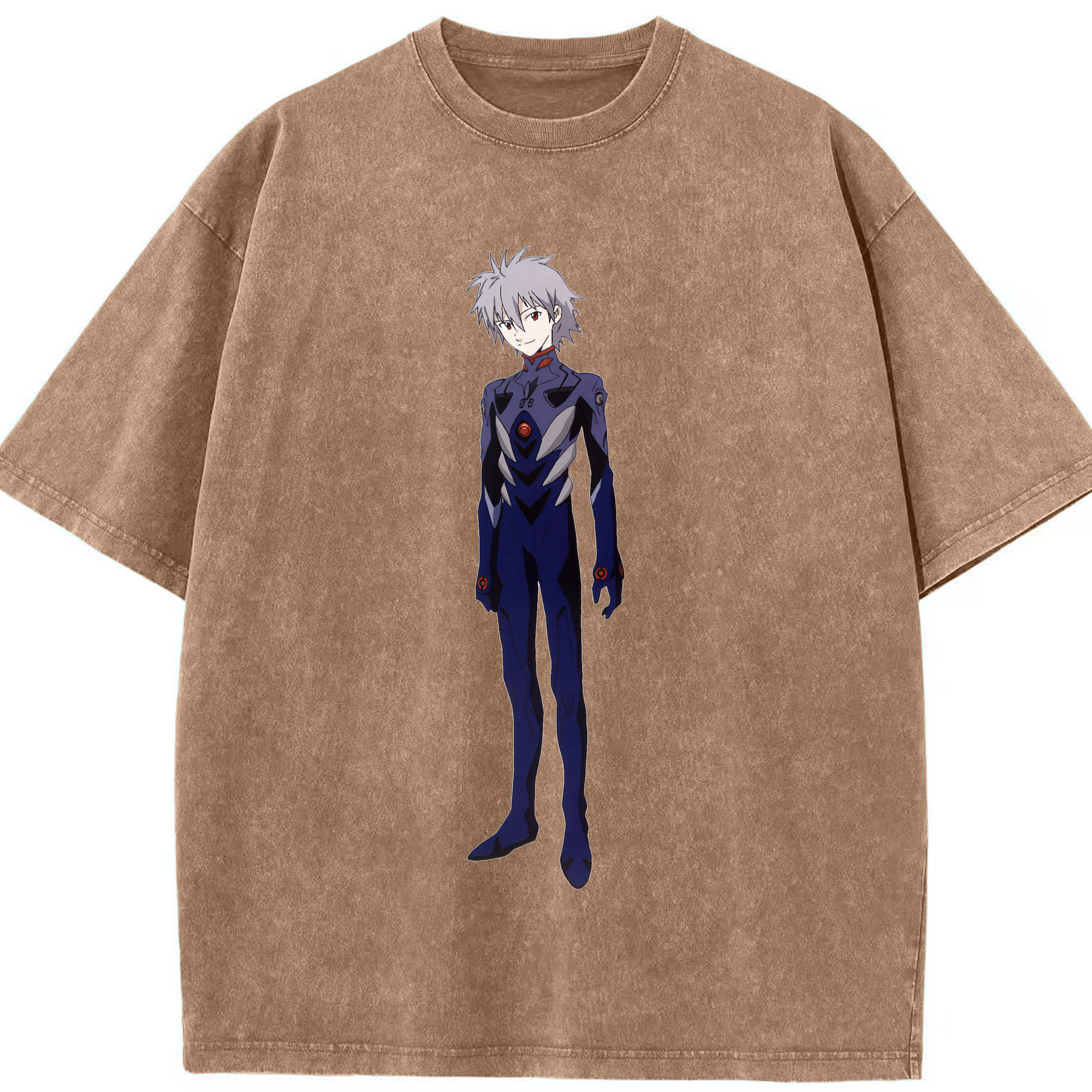 （画像用） EVA 新世紀エヴァンゲリオン 綿100% ヴィンテージ風 半袖Tシャツ（フロントプリント）