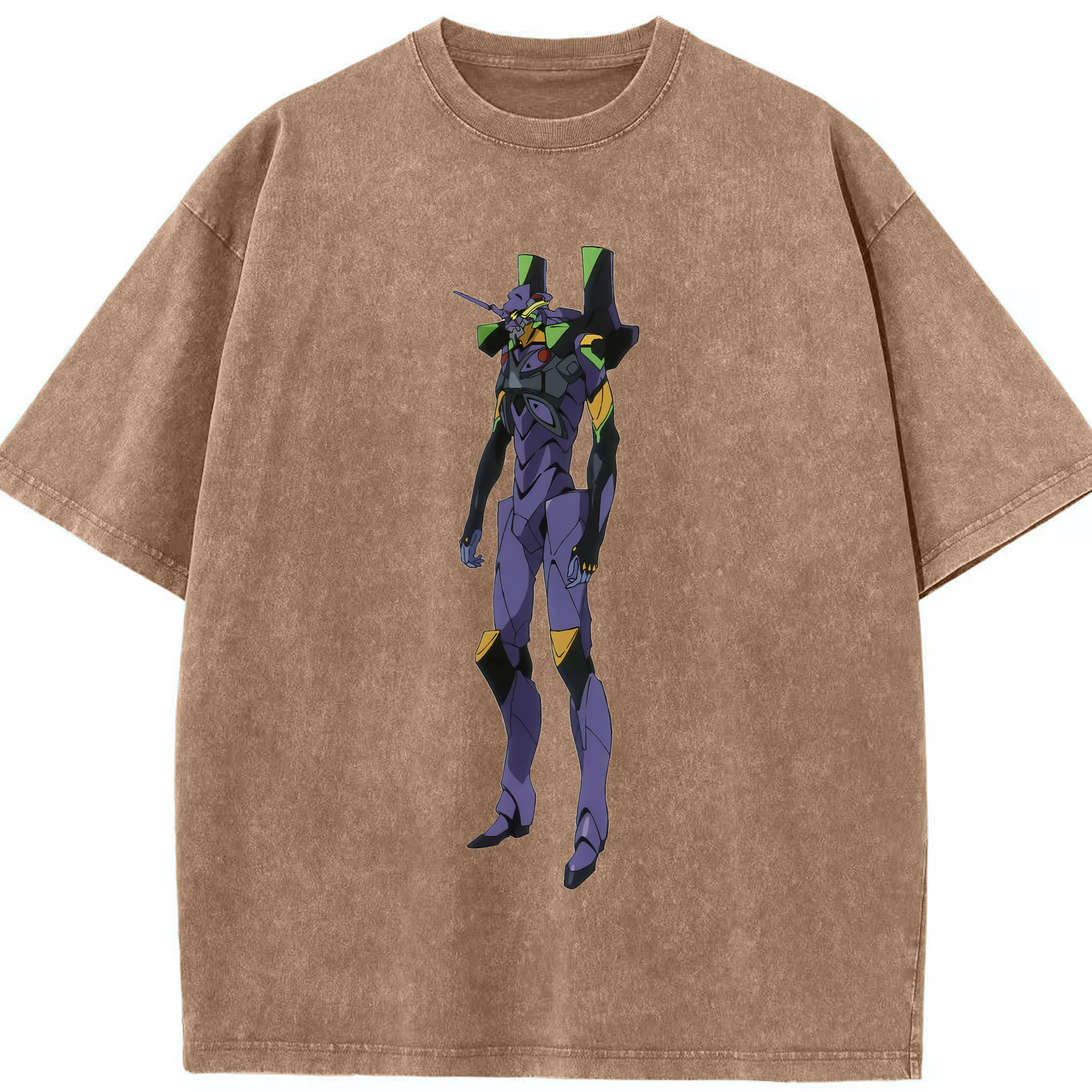 （画像用） EVA 新世紀エヴァンゲリオン 綿100% ヴィンテージ風 半袖Tシャツ（フロントプリント）