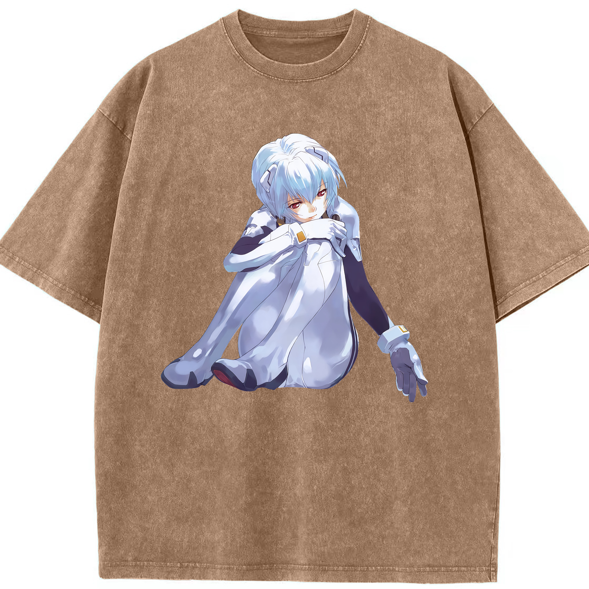 （画像用） EVA 新世紀エヴァンゲリオン 綿100% ヴィンテージ風 半袖Tシャツ（フロントプリント）