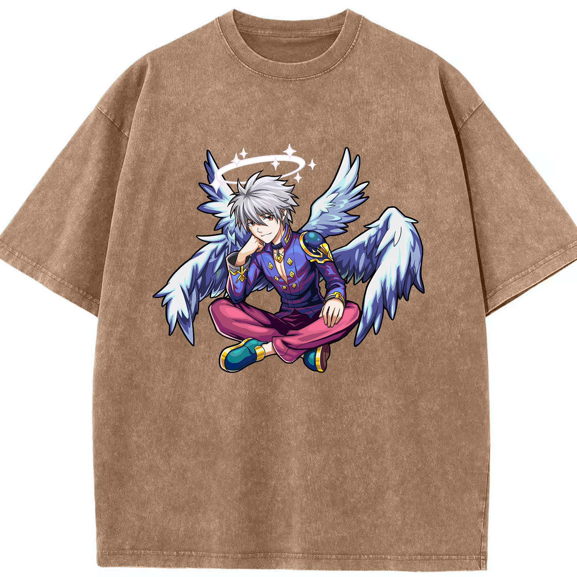 （画像用） EVA 新世紀エヴァンゲリオン 綿100% ヴィンテージ風 半袖Tシャツ（フロントプリント）
