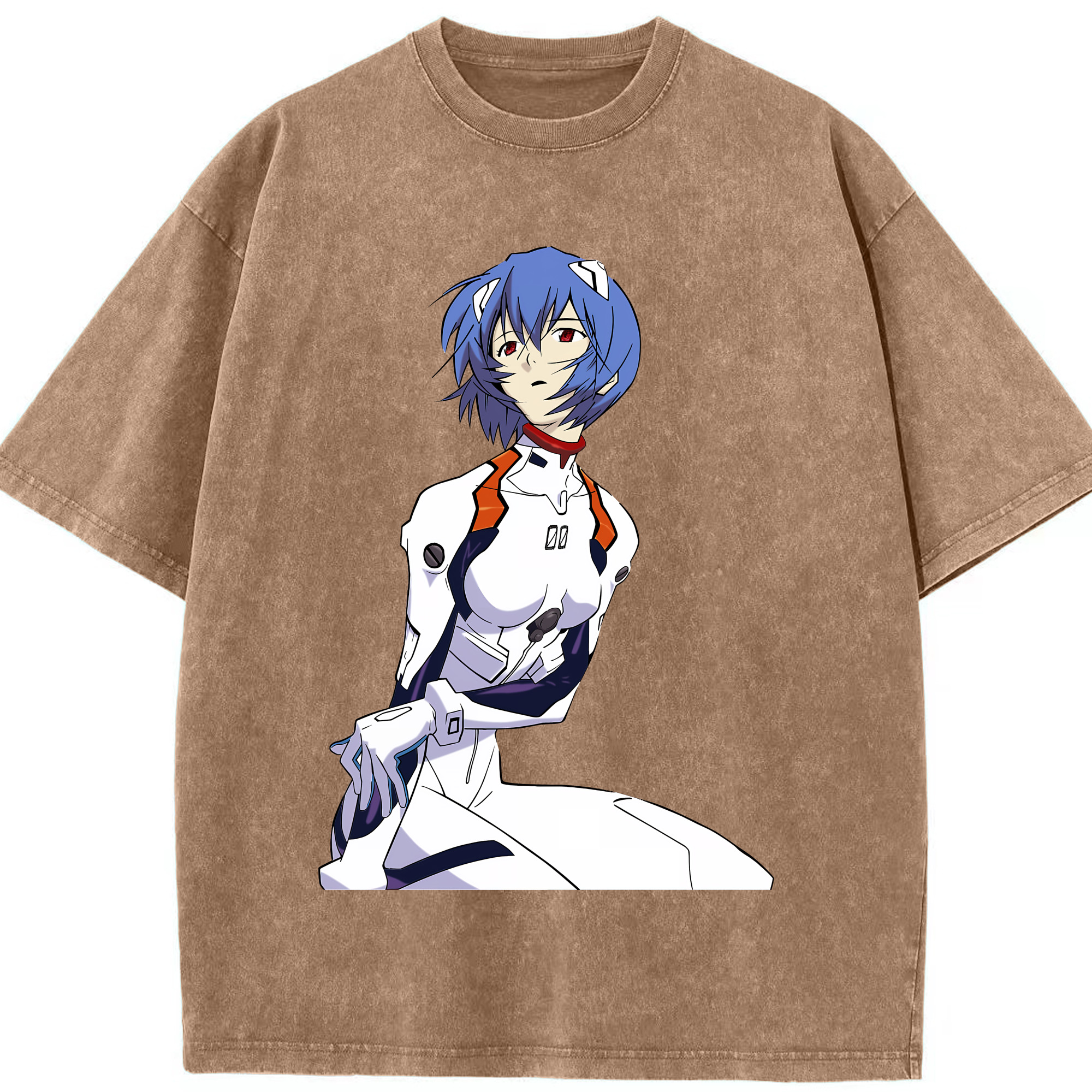 （画像用） EVA 新世紀エヴァンゲリオン 綿100% ヴィンテージ風 半袖Tシャツ（フロントプリント）