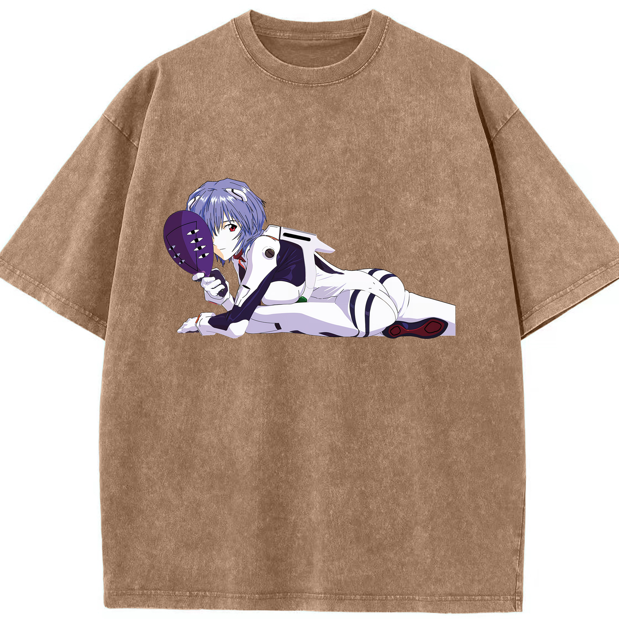 （画像用） EVA 新世紀エヴァンゲリオン 綿100% ヴィンテージ風 半袖Tシャツ（フロントプリント）